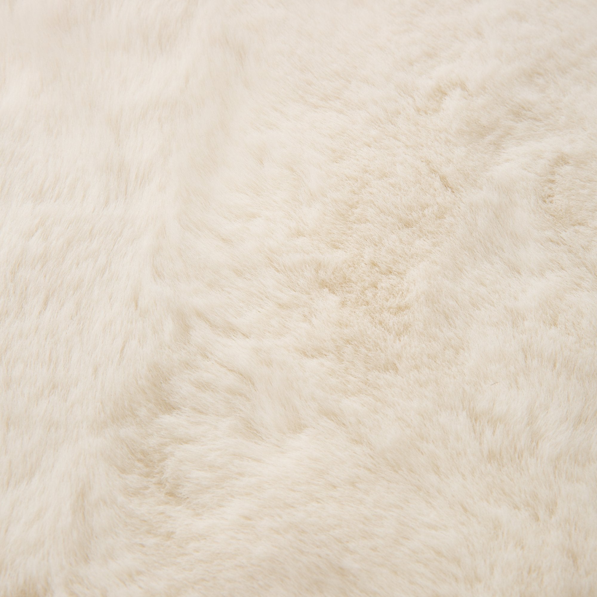 Premium Mitis Round Rug 2'x2' (150cm) Ivory - Soft Modern Area Rug for Living Room, Bedroom & Nursery Decor