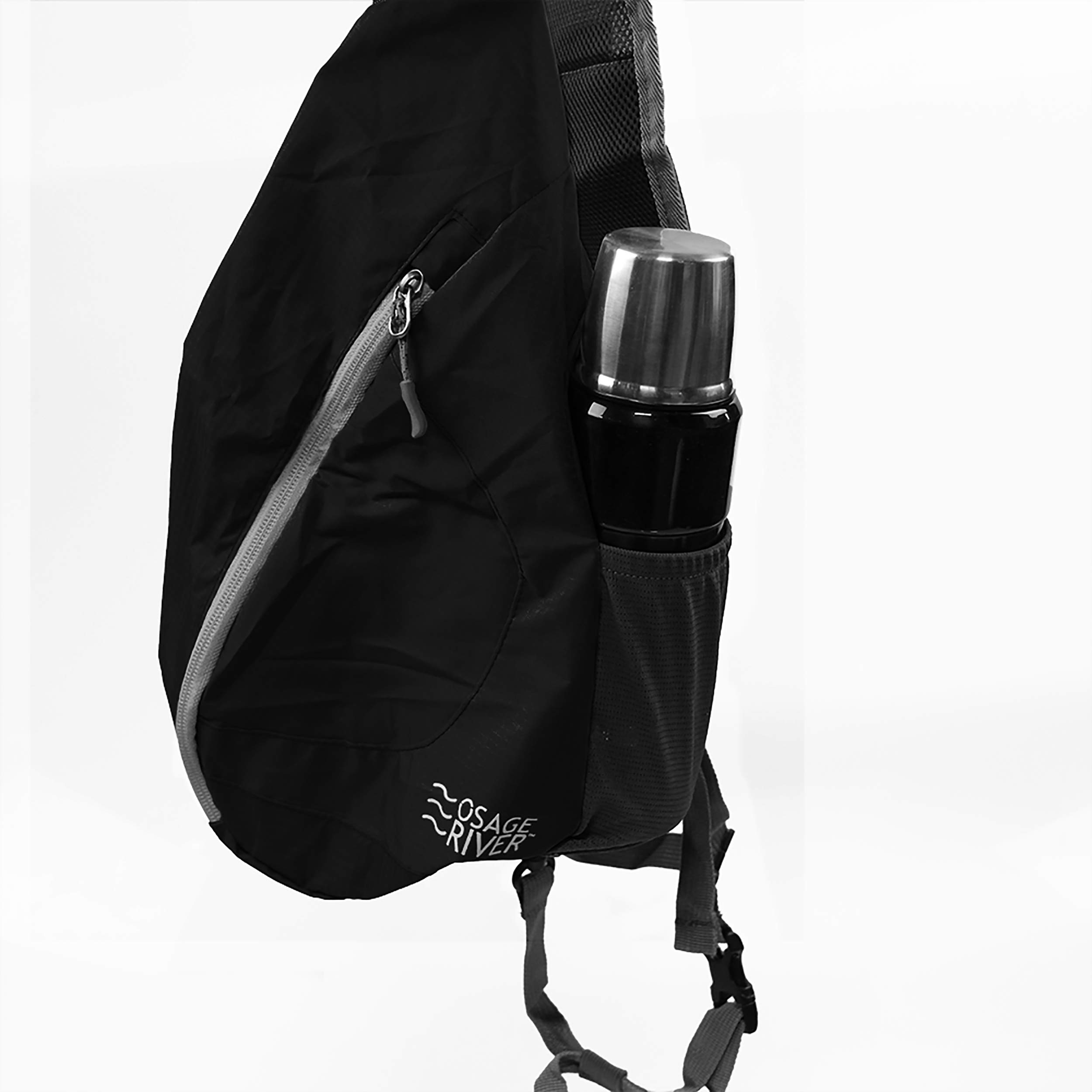 OSAGE RIVER Taber Sling Bag - Foldable Crossbody Bag for Men & Women, Lightweight Travel Shoulder Pack for Hiking, Cycling, Work & Daily Use