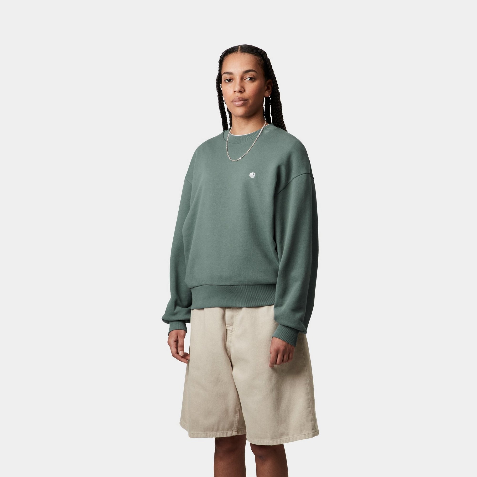 Casey Sweatshirt for Women - Soft & Cozy Silver Pine Pullover Hoodie | Perfect for Casual Wear, Lounge & Outdoor Activities