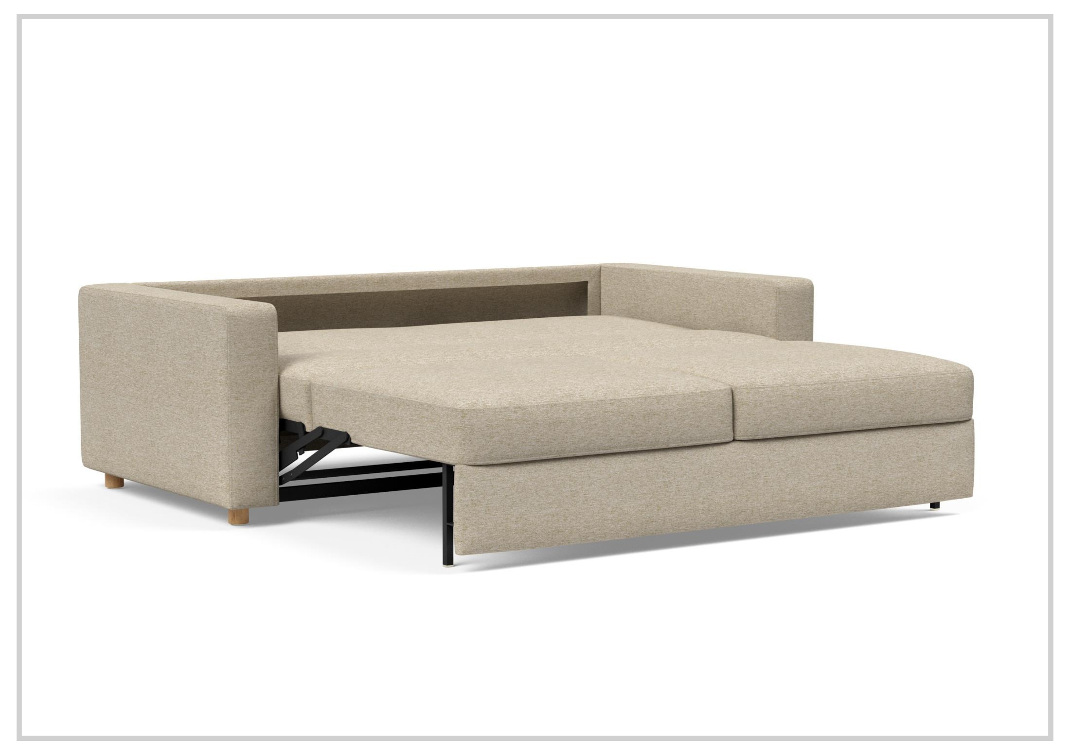 Innovation Living Neah Fabric 2-Seater King Size Sleeper Sofa Bed - Convertible Comfort for Small Spaces & Guest Rooms