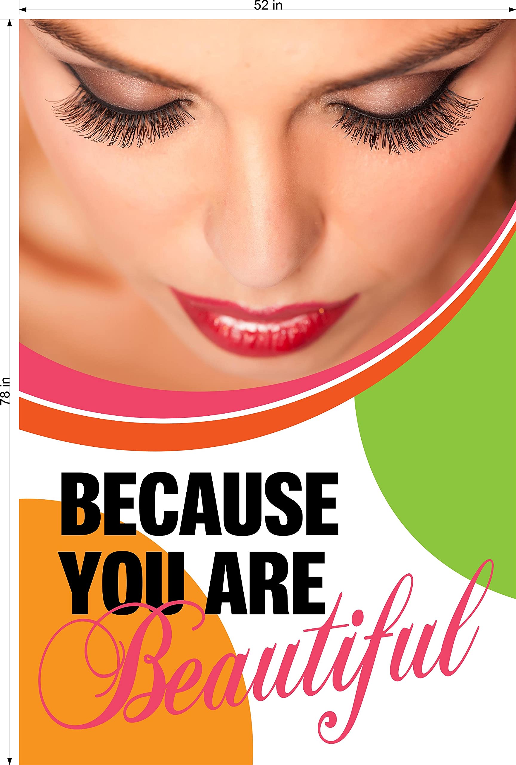 Permanent XXXXVII Microblading Eyebrows Service Makeup Sign - Perforated Mesh One Way Vision Vinyl Window Sign (78