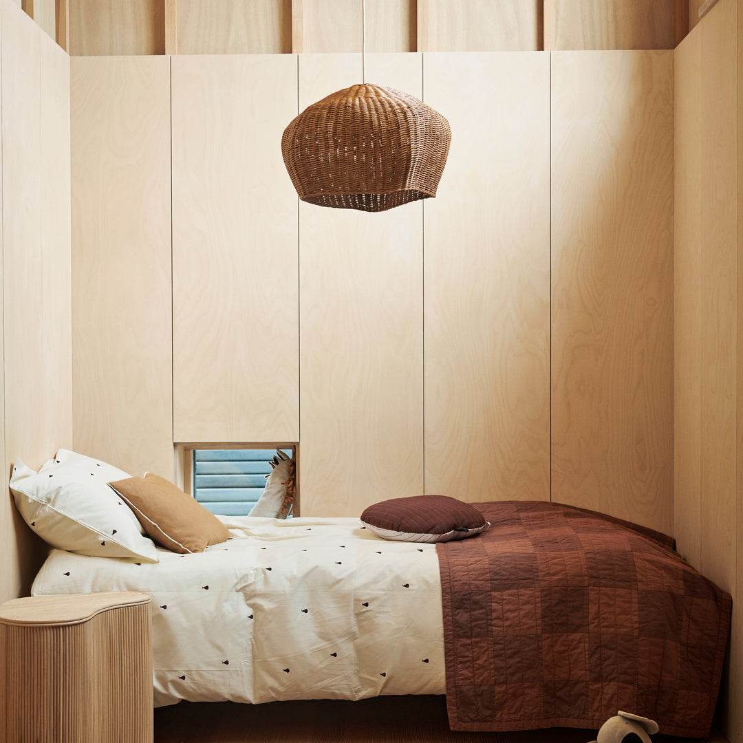 Ferm Living Drape Lampshade - Modern Scandinavian Pendant Light for Living Room, Bedroom & Dining Room Decor