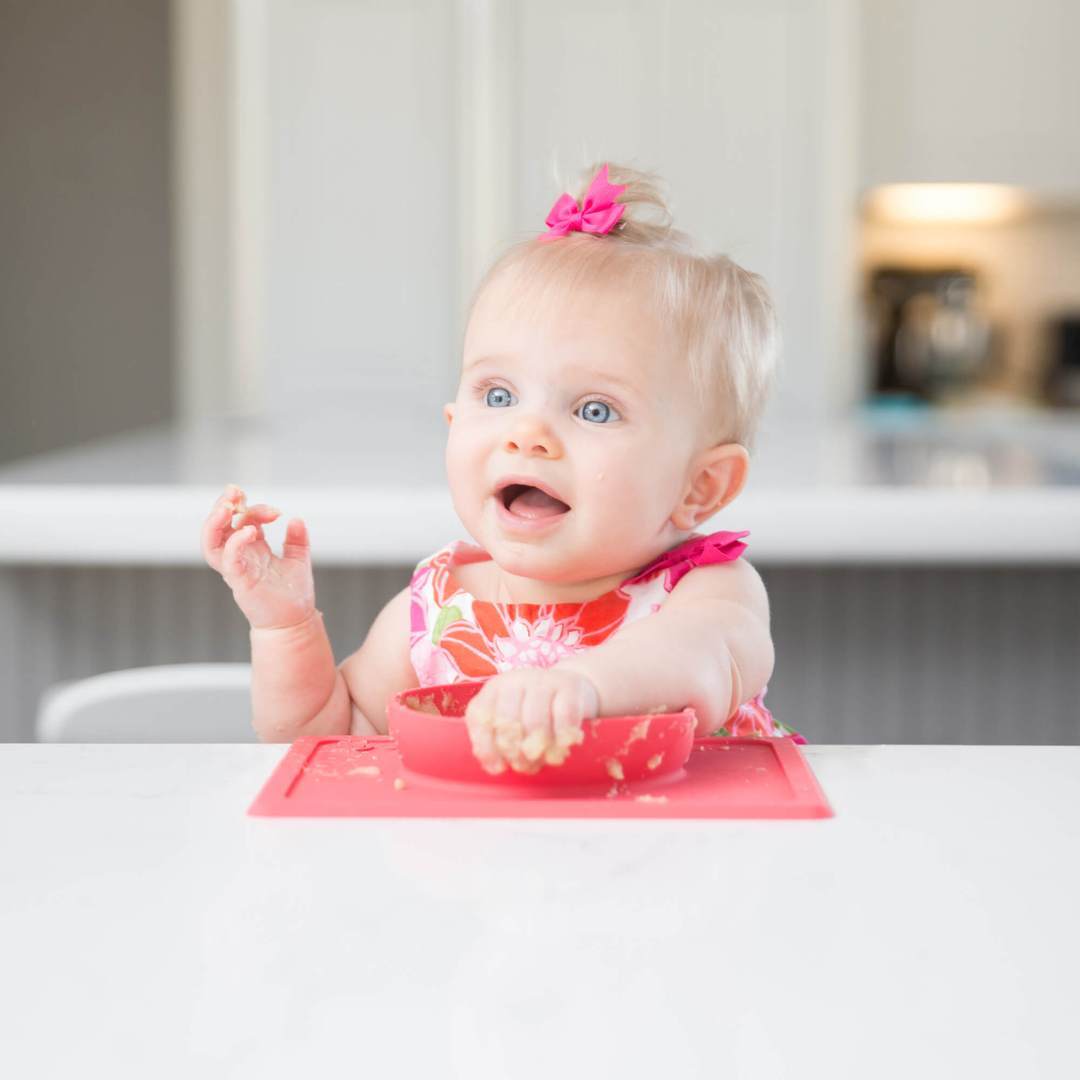Ezpz Mini Bowl - Non-Slip Silicone Baby Bowl for Toddlers | Perfect for First Foods, Snacks & Mess-Free Feeding at Home or On-The-Go
