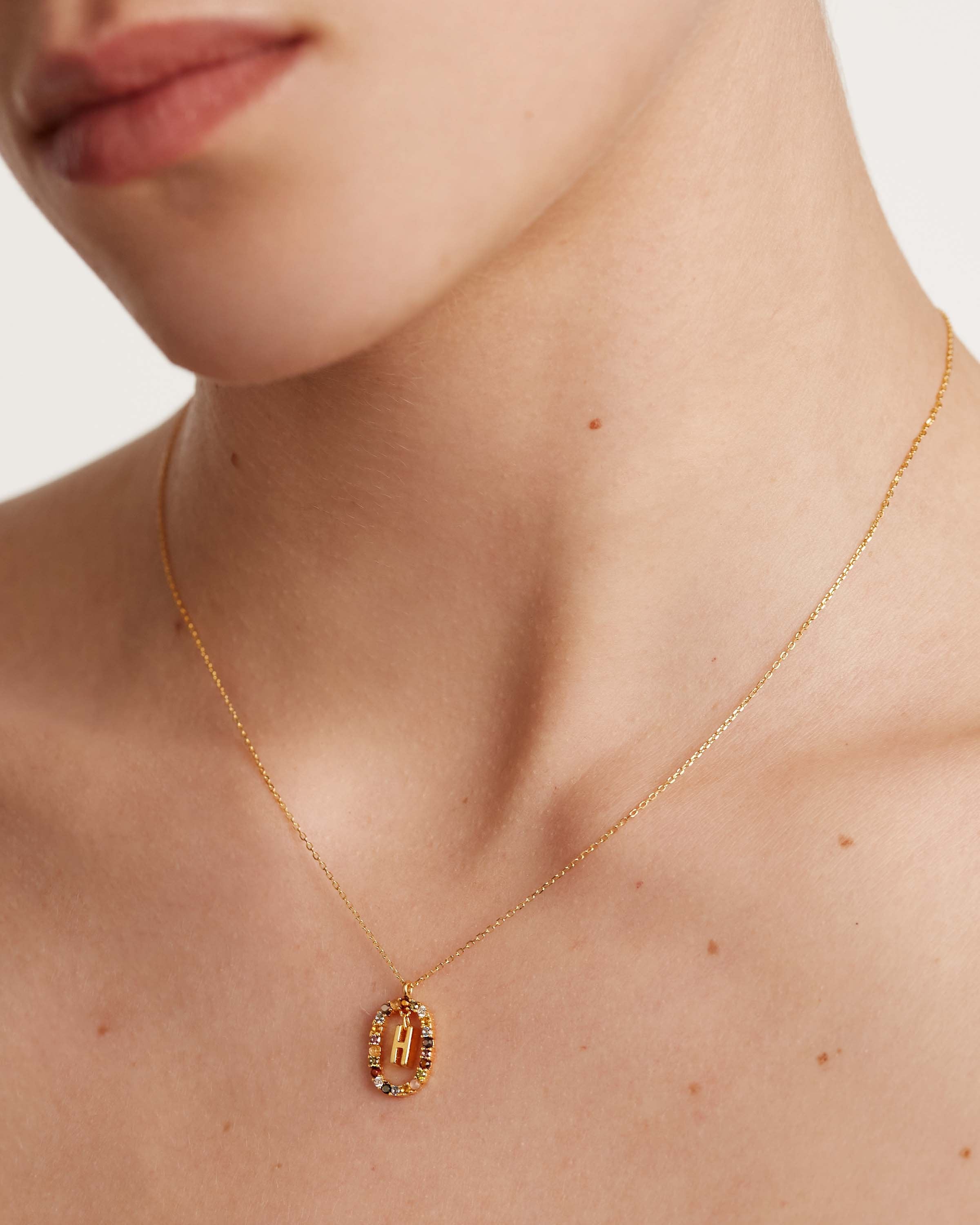 Letter H Necklace - Personalized Initial Pendant for Women & Girls - Elegant Gold & Silver Alphabet Jewelry for Gifts, Birthdays, Anniversaries | Perfect for Layering, Everyday Wear & Special Occasions