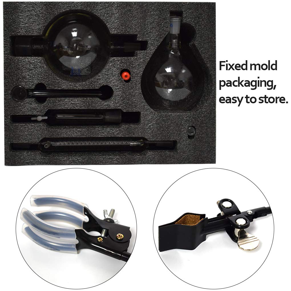 2000ml Essential Oil Distillation Kit with Graham Condenser, Hot Plate & Oil Separator - Lab Glass Steam Distiller for Aromatherapy, Herbal Extracts & Home Purification (Perfect for DIY Essential Oils, Hydrosols & Natural Remedies)