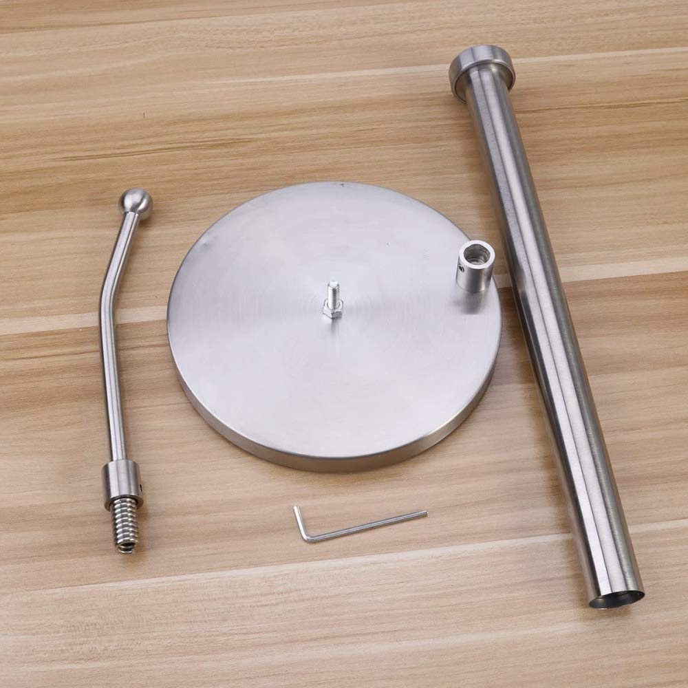 Stainless Steel Paper Towel Holder Stand - Modern Countertop Napkin & Plastic Wrap Organizer for Kitchen, Bathroom, and Office Storage