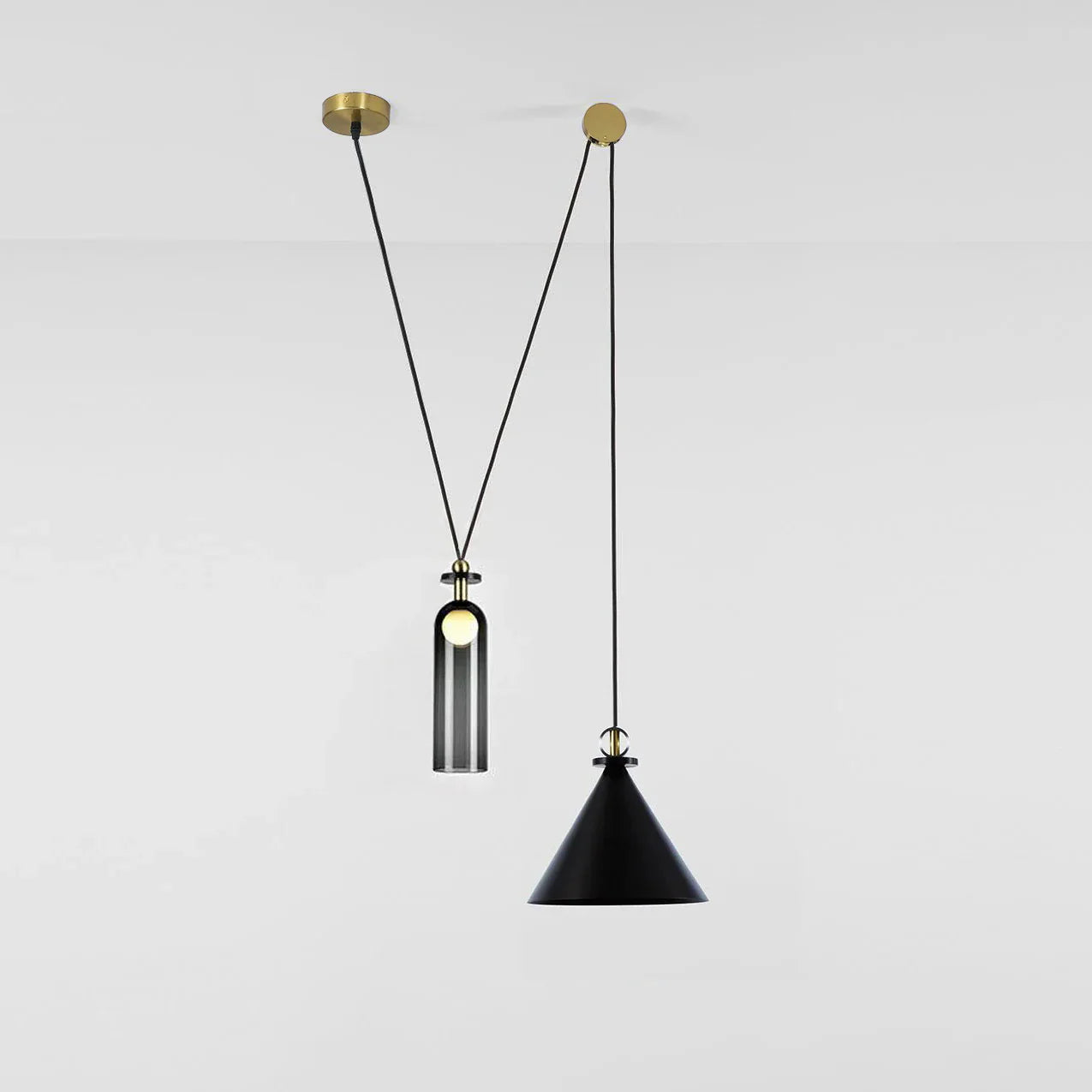 Modern Geometric Shape Art Chandelier - Elegant Lighting Fixture for Living Room, Dining Room, and Bedroom Decor