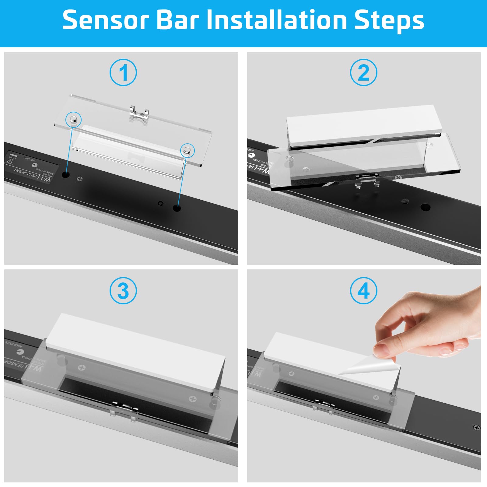 3-in-1 Wii Wired Motion Sensor Bar with AC Power Adapter & AV Cable - Compatible with Nintendo Wii (Not Wii U) | Perfect for Gaming Setup & Home Entertainment System