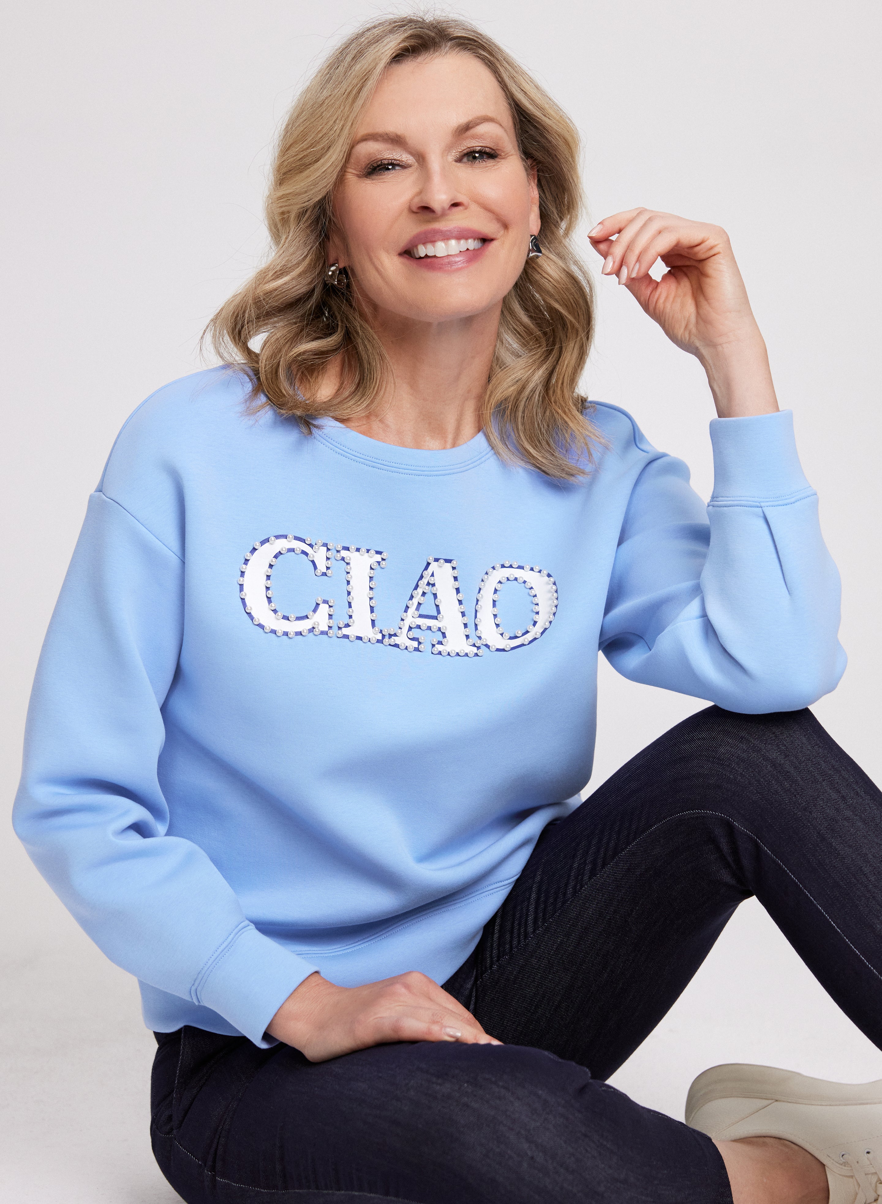 Ciao Long Sleeve Women's Tops - Casual Loose Fit Blouse for Everyday Wear | Perfect for Work, Dating & Fall Layering
