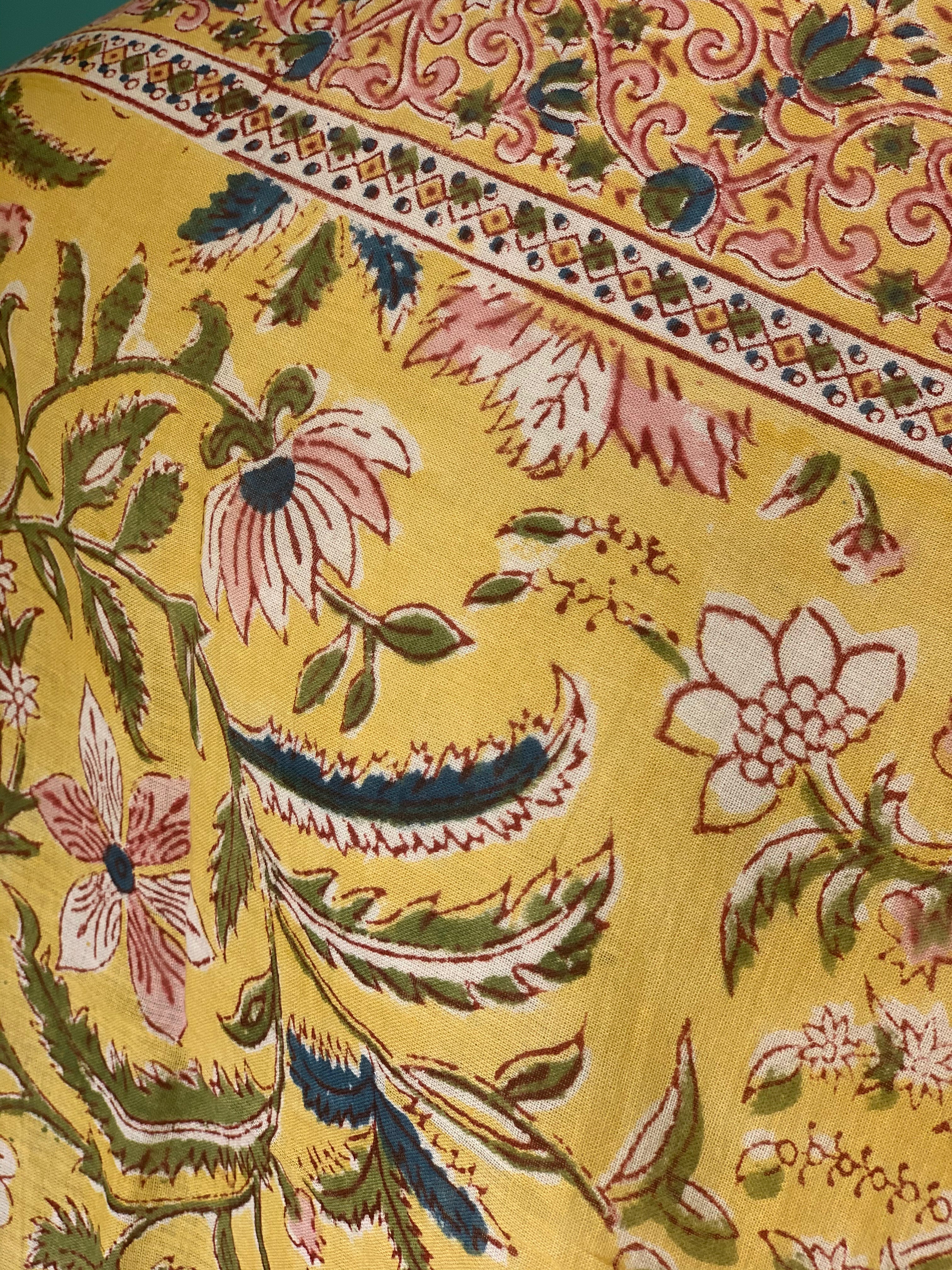 Hand Block Printed Cotton Sarong Pareo - New Collection for Beach, Pool & Summer Fashion | Lightweight & Stylish Cover-Up