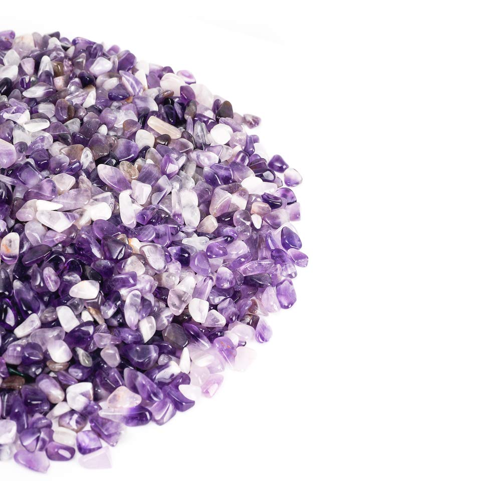 Crushed Gemstone Chips for Jewelry Making, DIY Crafts, and Home Decor - Natural Tumbled Stone Chips for Beading, Vase Fillers, and Decorative Accents