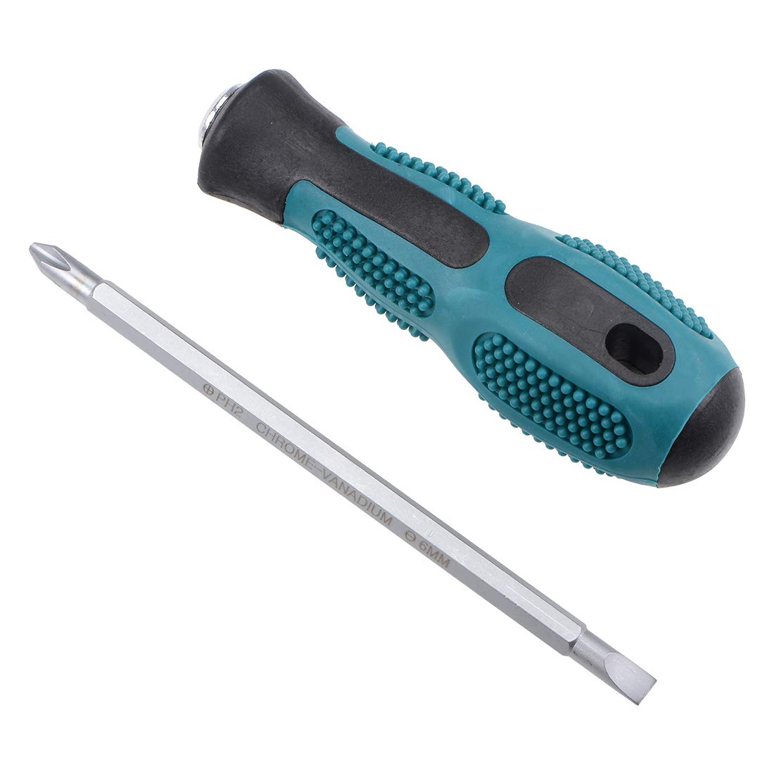 uxcell 1/4 Inch Hex Shank Magnetic Screwdriver Bit - Dual Way Slotted Phillips PH2/SL6 with 140mm Round Shaft - Perfect for DIY Projects, Home Repairs & Professional Tool Kits