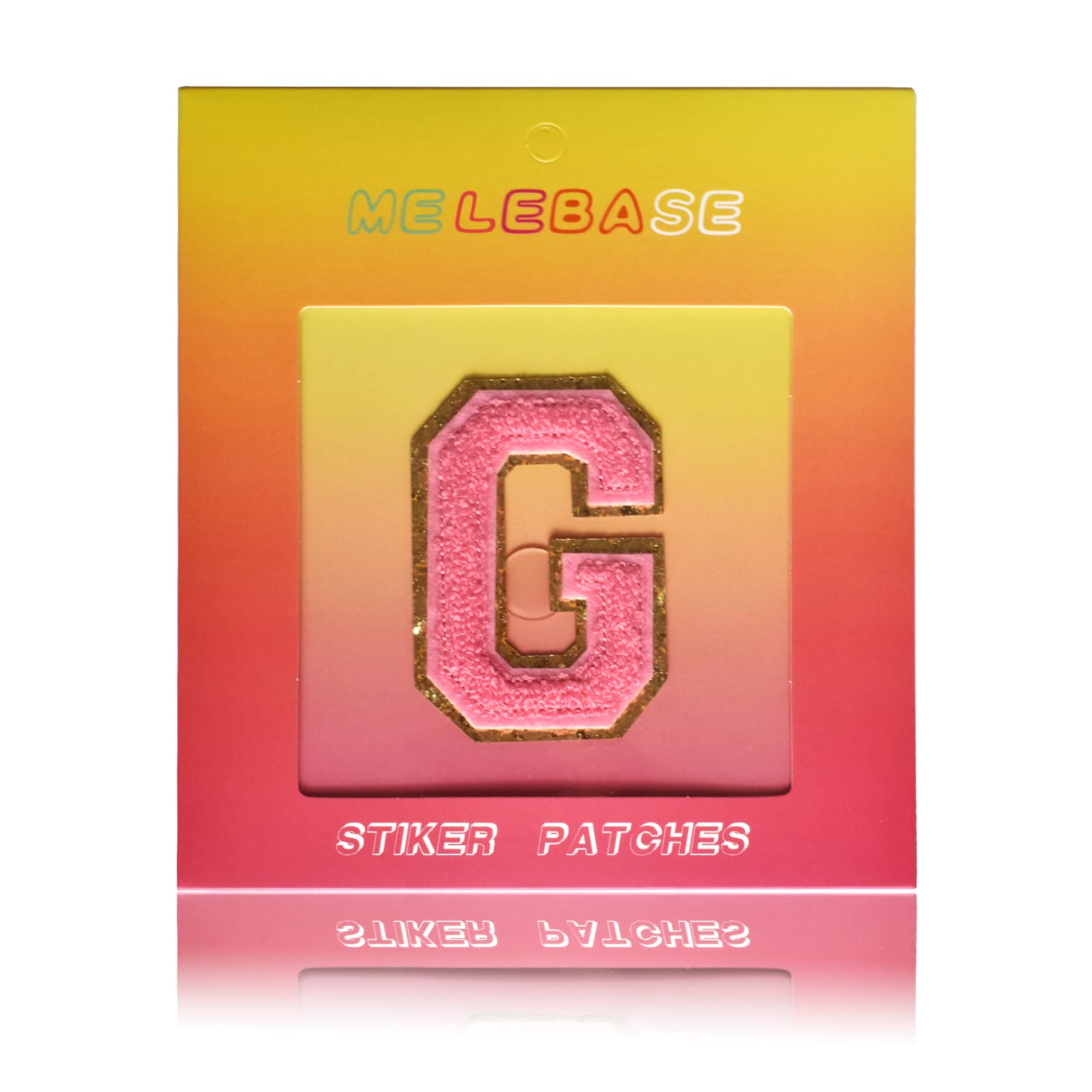 Self-Adhesive Iron-On Letter Patches - 1PC Preppy Alphabet Stickers for Clothing, Varsity Jackets & DIY Crafts (Letter G, Hot Pink) - Perfect for Customizing Bags, Jeans & School Spirit Gear