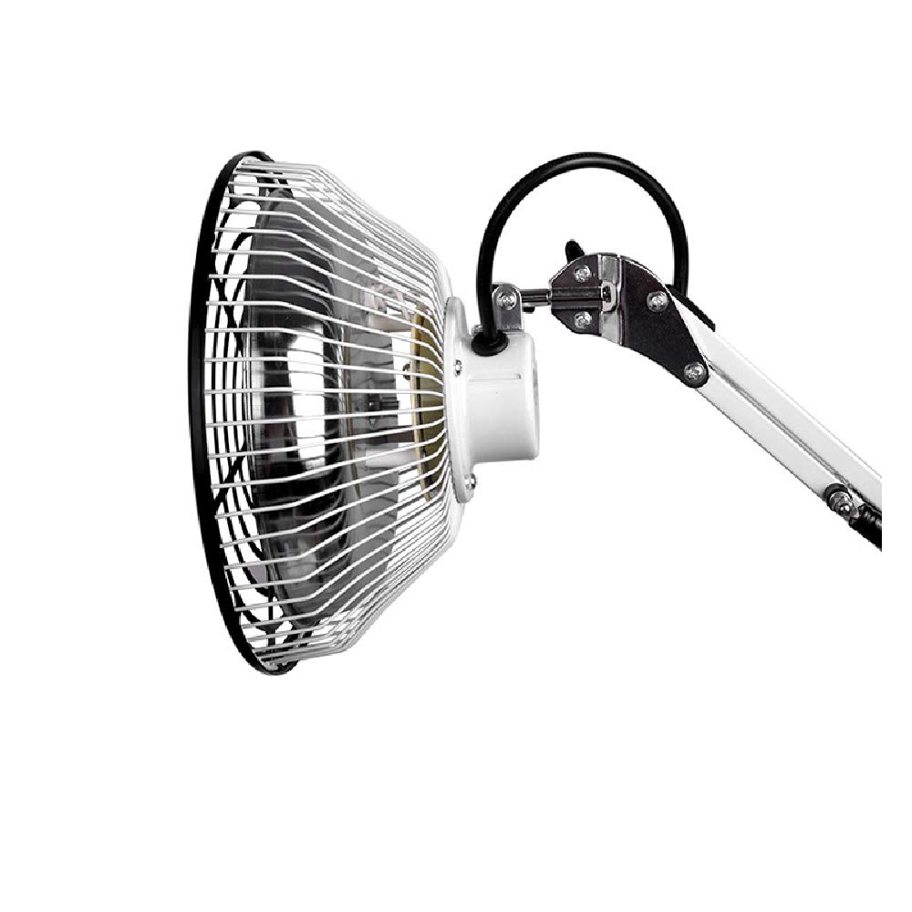 Infrared Heat Therapy Lamp with Wheels & Adjustable Arm - 250W TDP Heating Lamp for Muscle Pain Relief, Frozen Shoulder, Cervical Spondylosis - Portable Physical Therapy Device for Home/Clinic Use