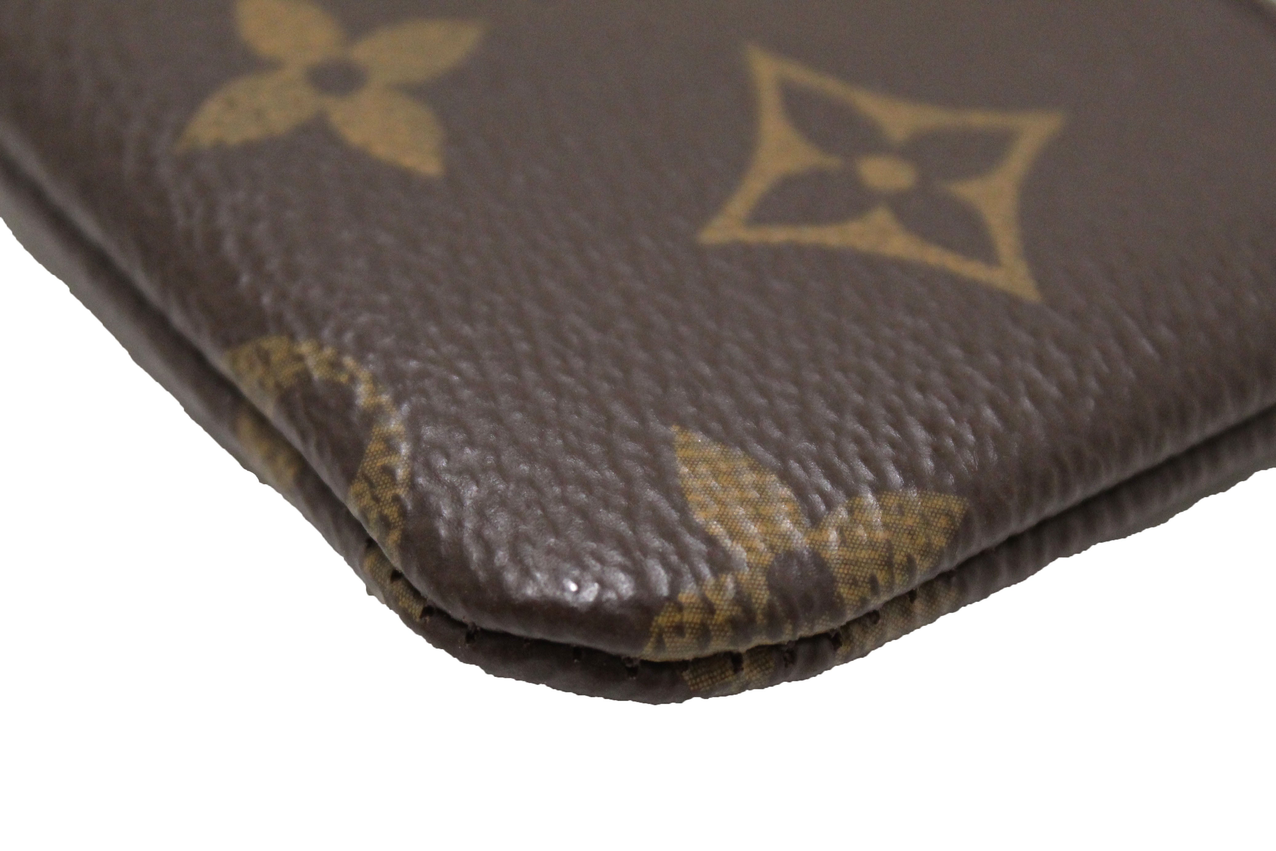 Authentic Louis Vuitton Monogram Canvas Key Pouch - Luxury Compact Wallet for Keys, Cards & Coins | Perfect for Everyday Use, Travel & Gift Giving