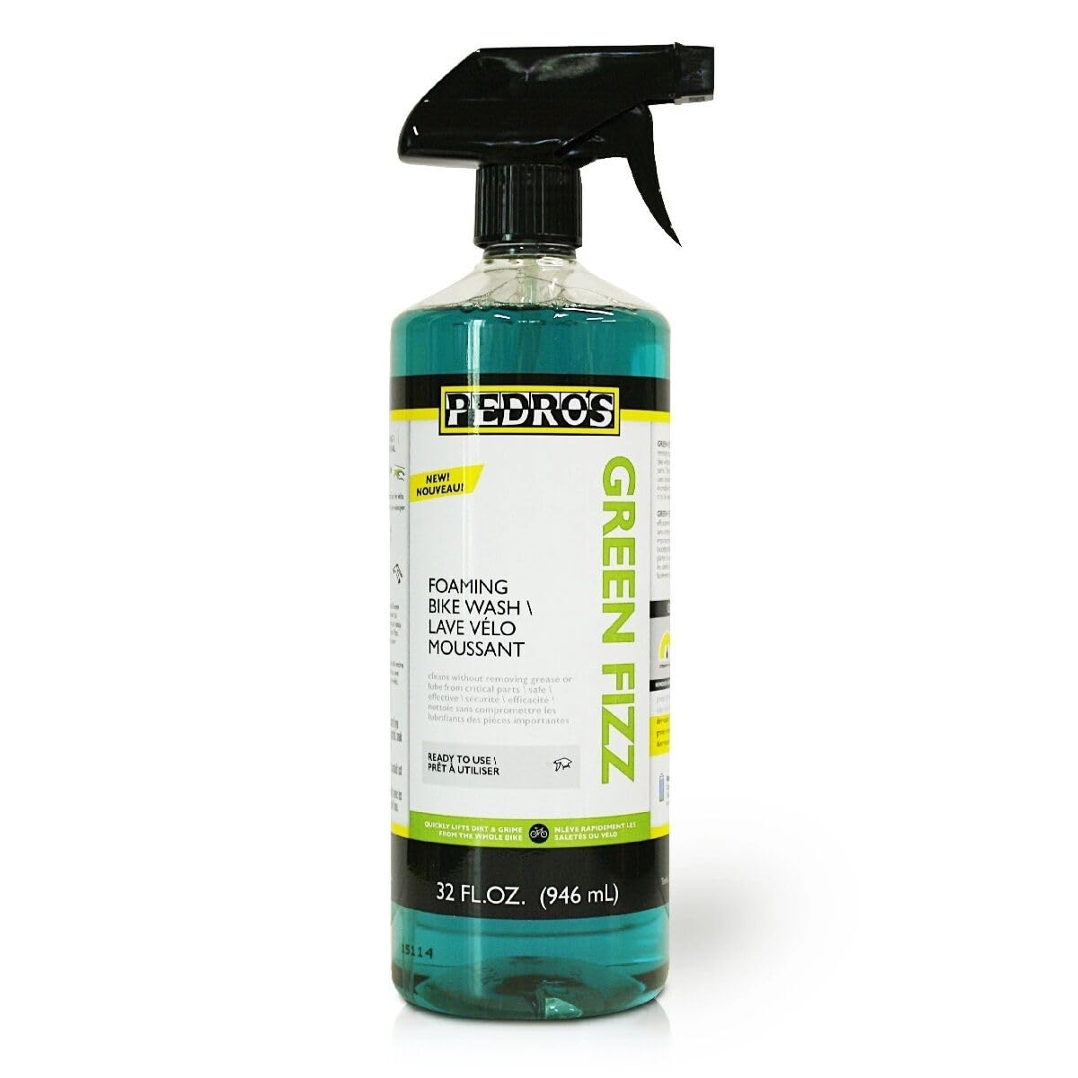 Pedro's Green Fizz Foaming Bike Cleaner - Safe & Effective Bicycle Degreaser for Chains, Gears & Components | Perfect for Mountain Bikes, Road Bikes & Cycling Maintenance