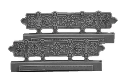 Scibor MM 28mm Celtic Decorated Plates #9 - Miniature Conversion Parts for Warhammer, D&D & Tabletop Gaming - Perfect for Customizing Fantasy Miniatures
