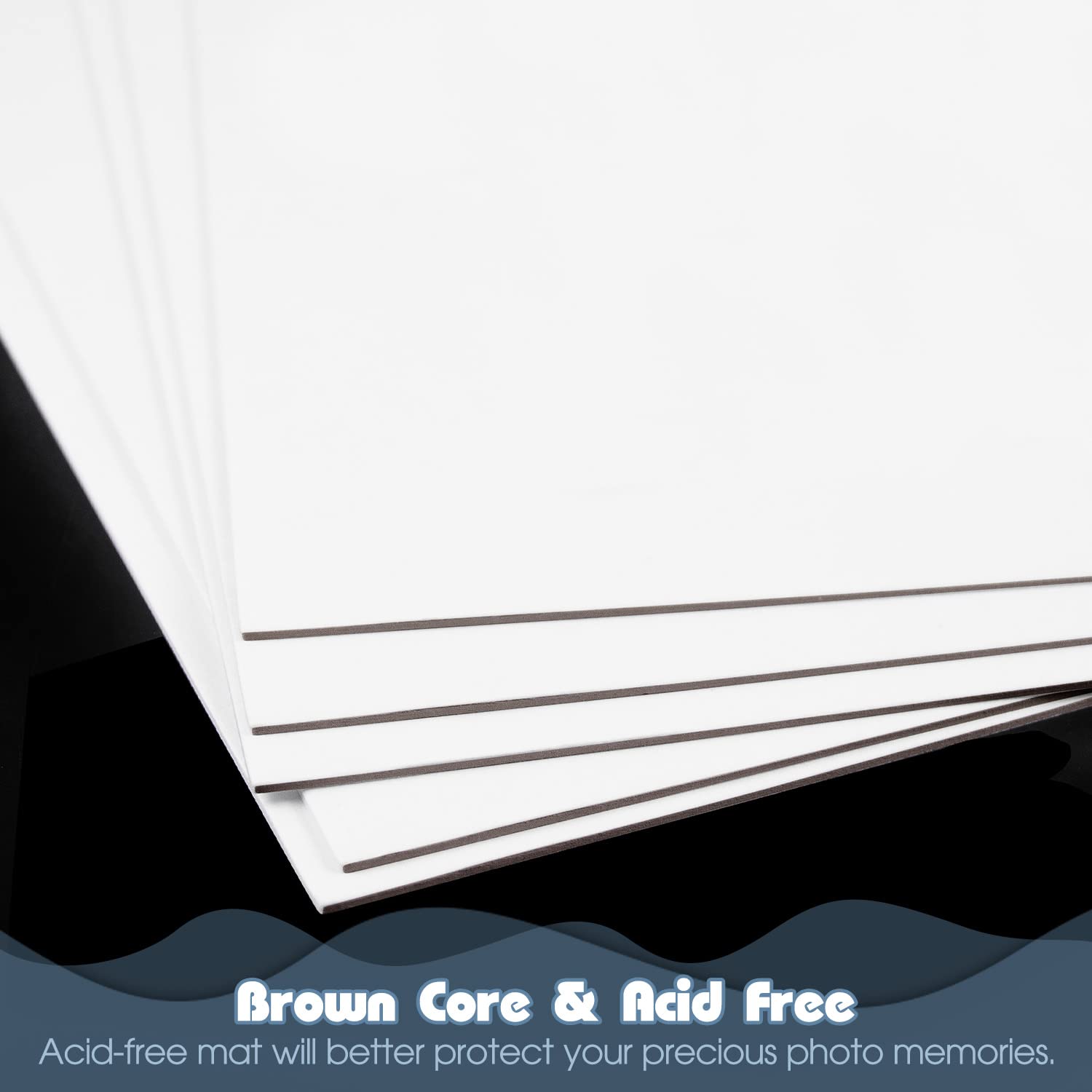 Golden State Art 4x6 Inch Picture Backing Boards - Pack of 25 Acid-Free Backer Boards for Photo Frames, Artwork & Picture Display - Perfect for Home Decor, Scrapbooking & Professional Photography