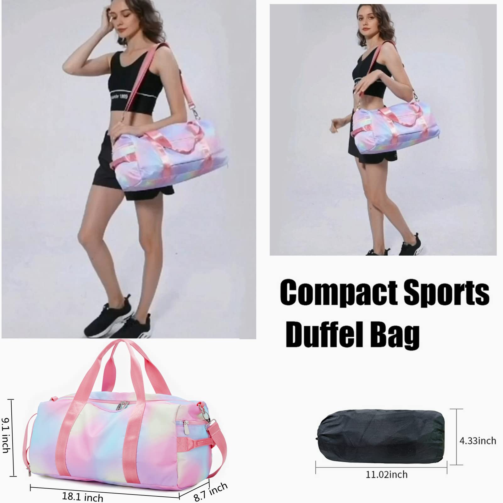 Large Duffle Bag for Women - 19.7