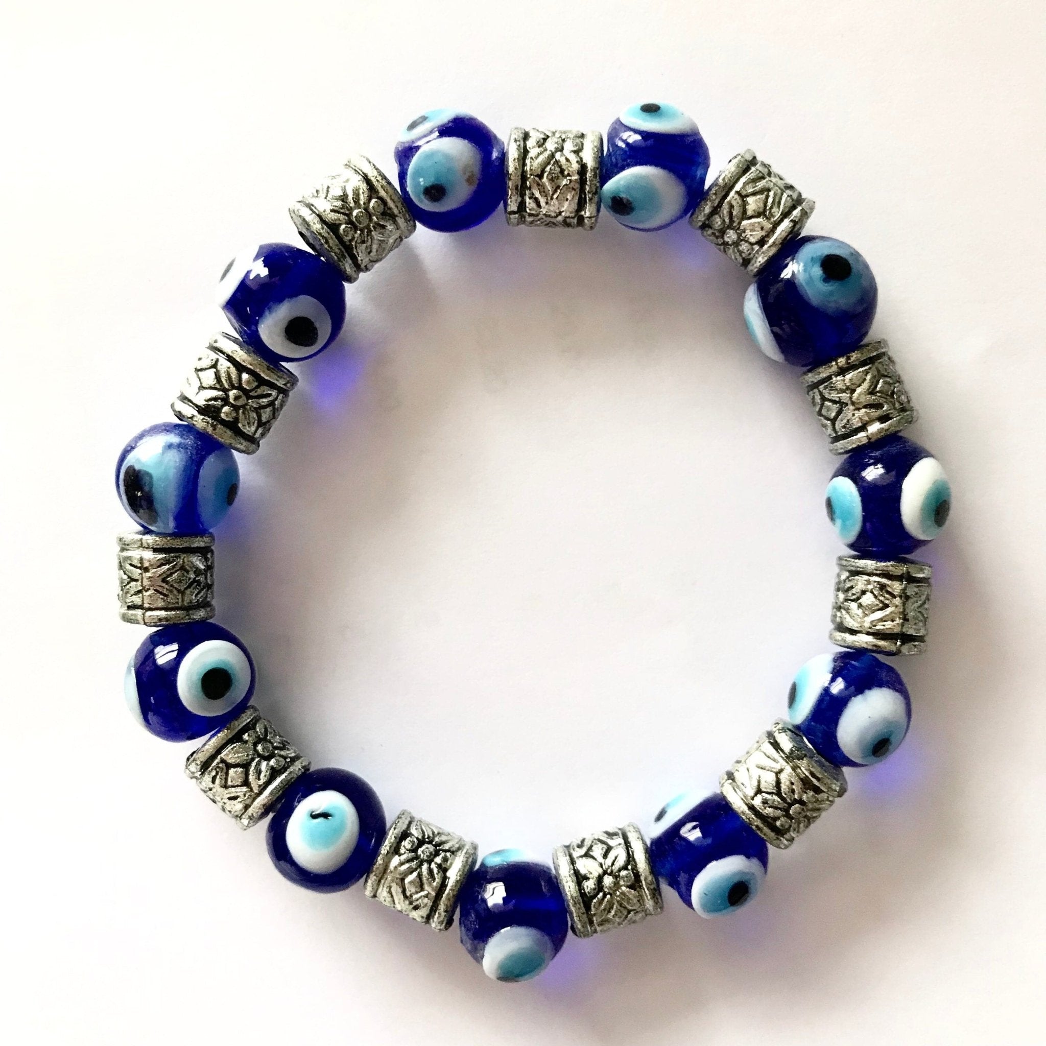 Evil Eye Protection Bracelet for Women & Men - Blue Glass Bead Adjustable String Wristband - Spiritual Jewelry for Good Luck & Positive Energy - Perfect for Gifts, Meditation & Daily Wear