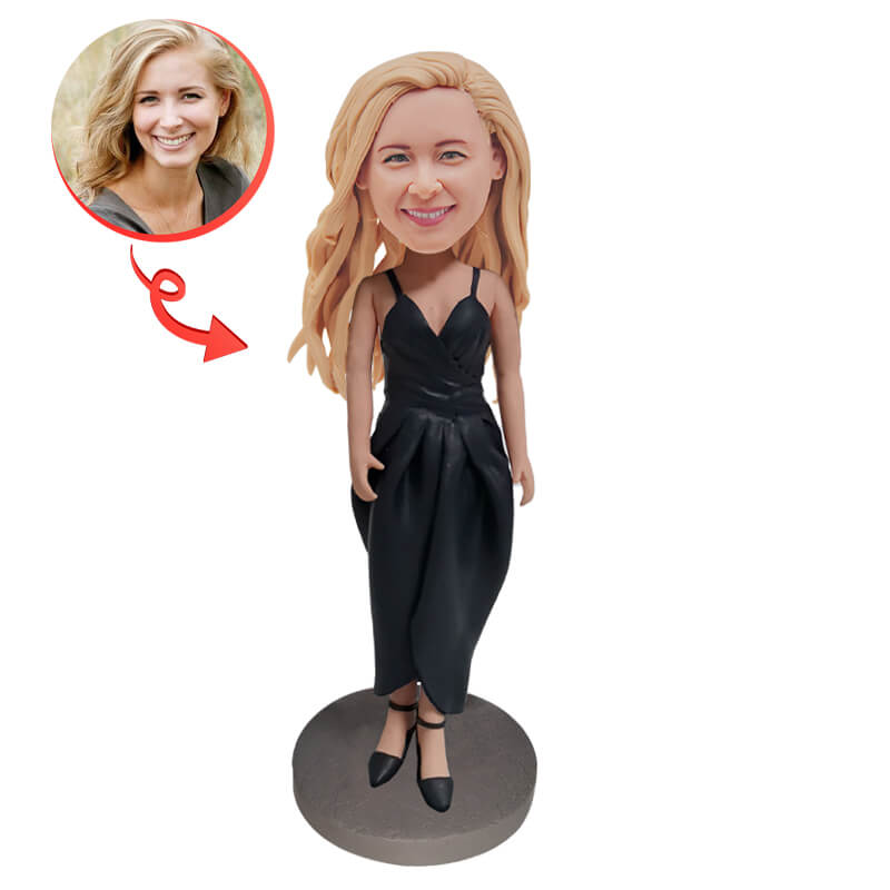 Custom Sexy Beauty Bobblehead - Personalized Car Dashboard Decor, Fun Office Desk Accessory & Unique Gift for Her