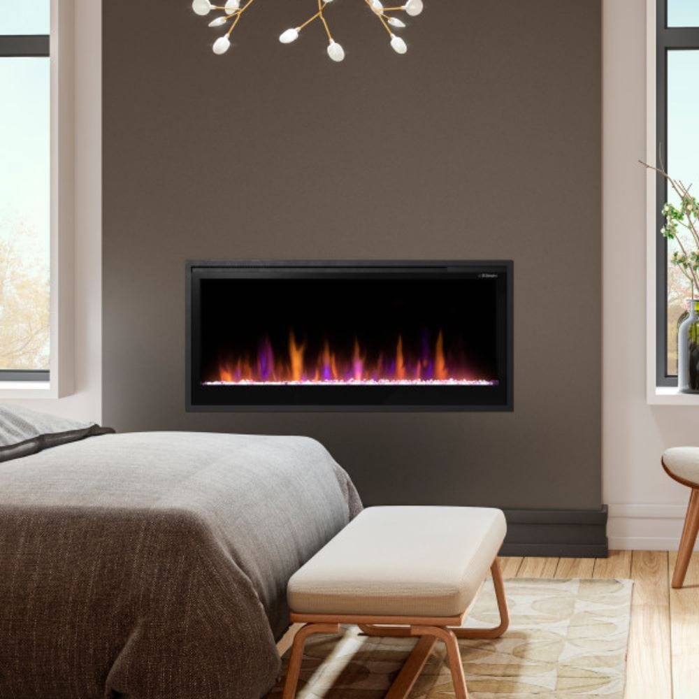 Dimplex Multi Fire SL Series Built-In Smart Electric Fireplace - Realistic Flames & Remote Control for Living Room, Bedroom & Office Heating