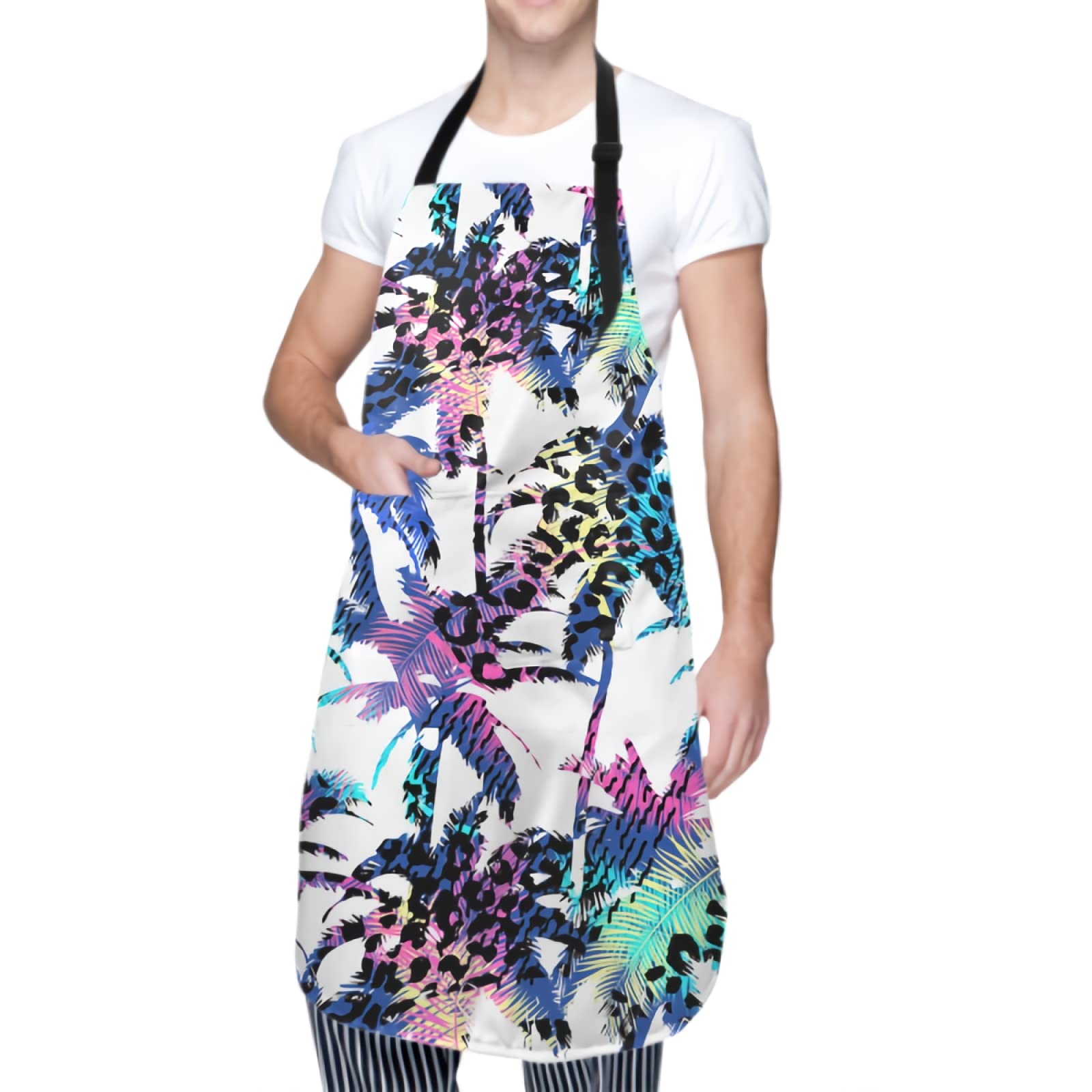 Premium Kitchen Apron for Cooking & Baking - Adjustable Adult Bib Apron with 2 Large Pockets (28x33 Inches) - Perfect for Chefs, BBQ, Grilling & Home Cooking