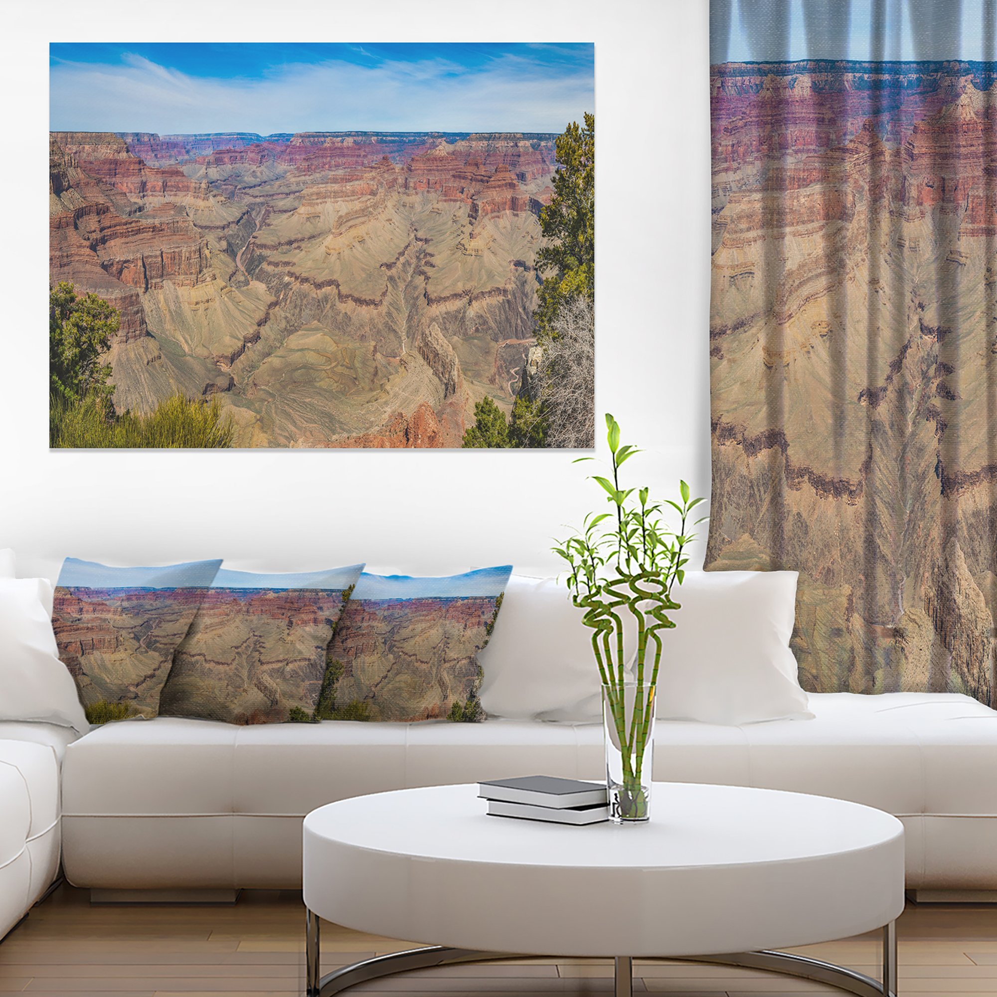 Grand Canyon National Park Canvas Wall Art - Stunning Landscape Painting for Home & Office Decor | Perfect for Living Room, Bedroom, or Office Wall Decor