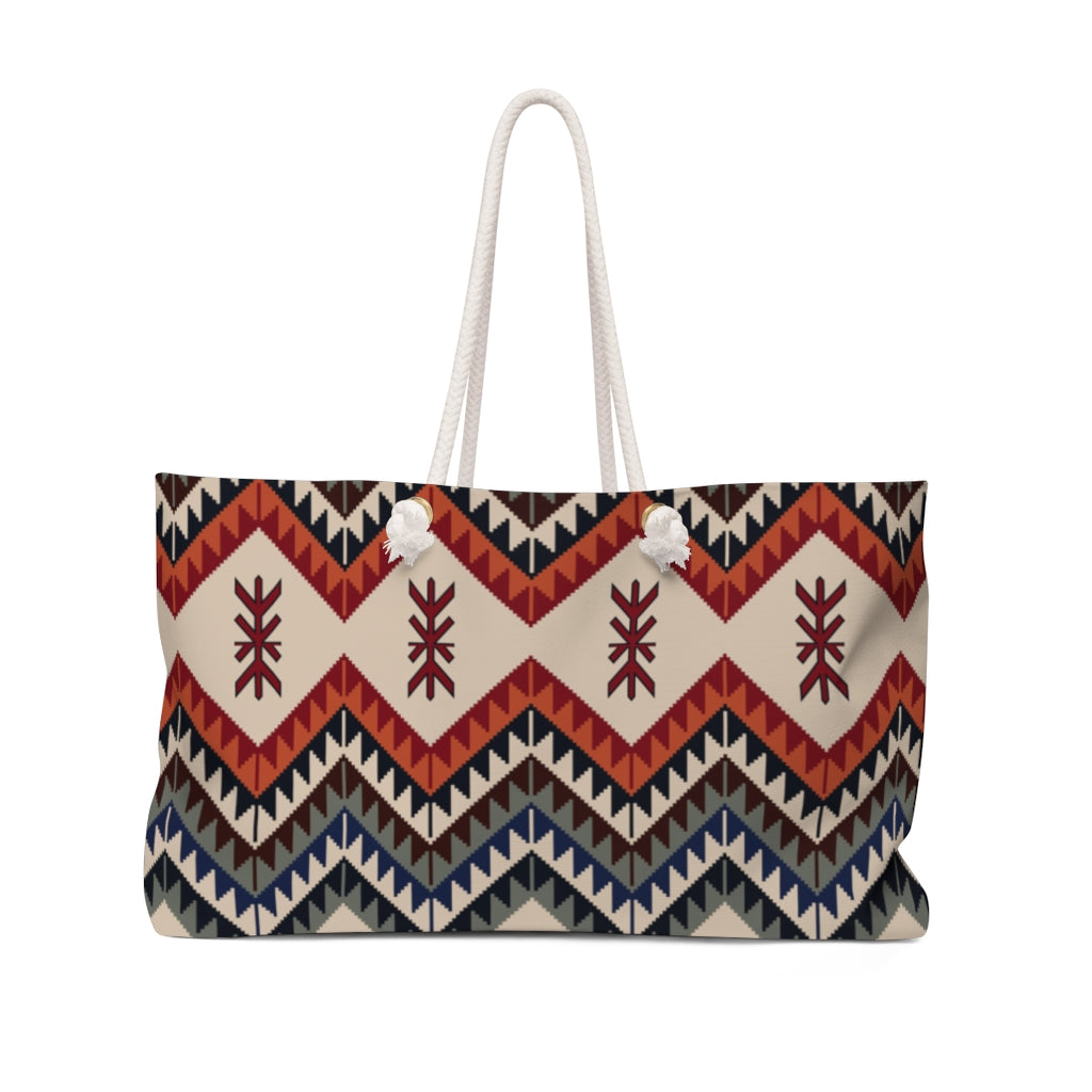 Stylish Canvas Weekender Bag - Southwestern Valencia Valley Design, Large Overnight Travel Bag for Women & Men | Perfect for Weekend Getaways, Business Trips & Gym Use