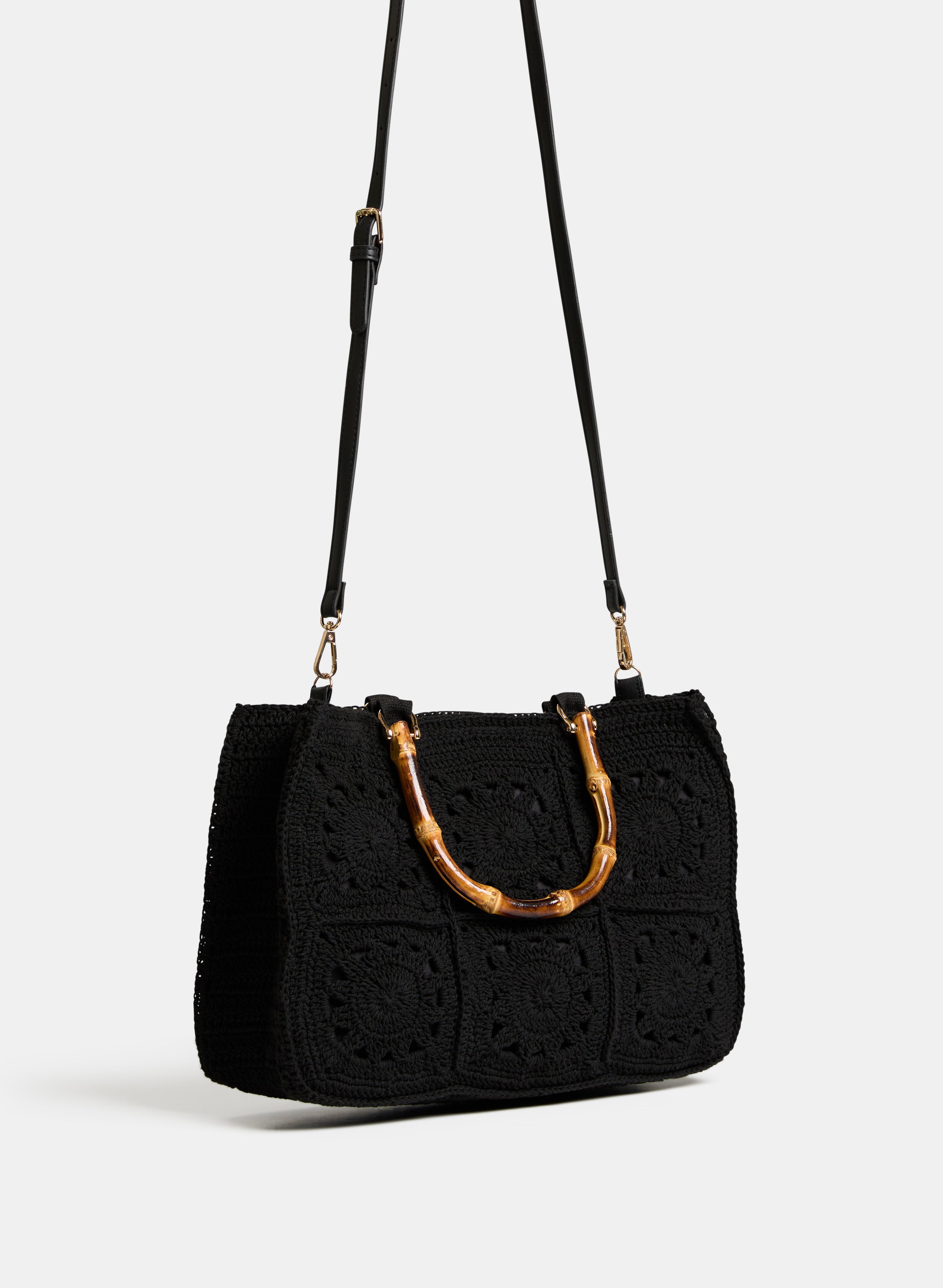 Eco-Friendly Bamboo Top Handle Bag for Women - Stylish & Sustainable Handbag for Work, Shopping & Travel
