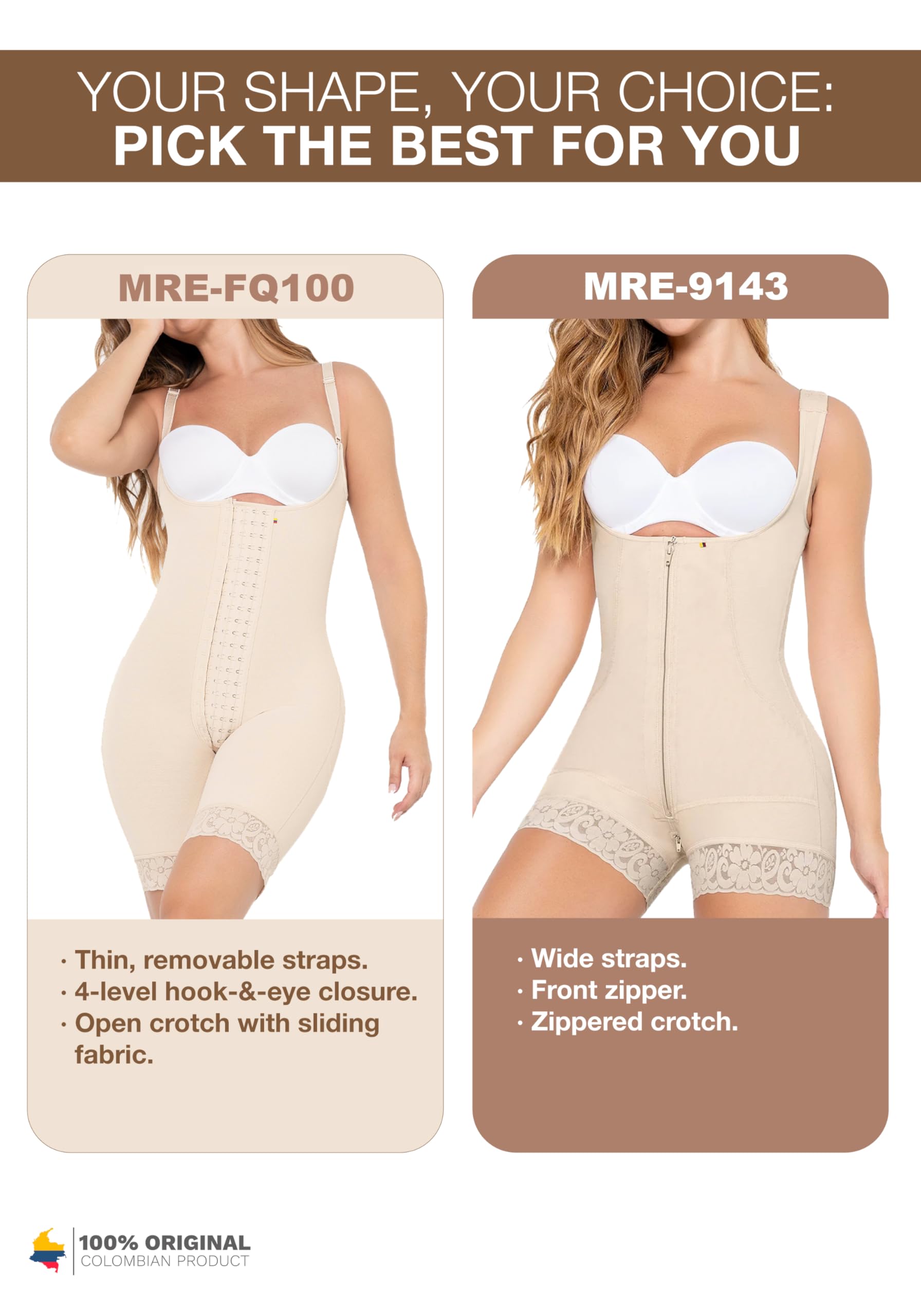 MARIAE Postpartum Girdle for Women - Full Body Shaper, Waist Trainer & Belly Band | Colombian Shapewear for Post Pregnancy Recovery | Perfect for C-Section Recovery & Everyday Wear
