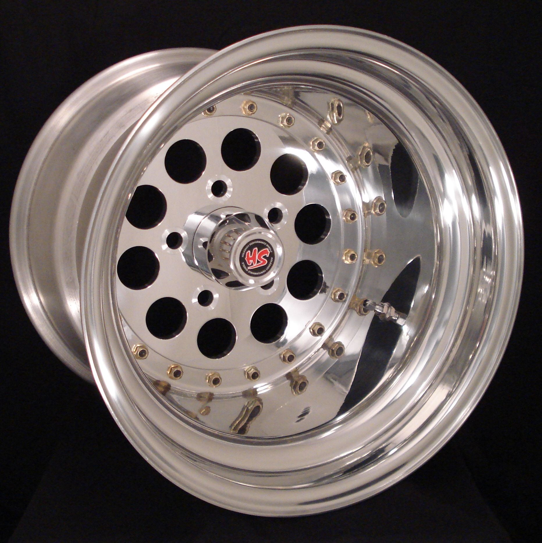 16 Holepro 3-Piece Alloy Wheel Set - Lightweight Performance Rims for Cars, Trucks & SUVs - Perfect for Street Racing, Off-Roading & Custom Builds