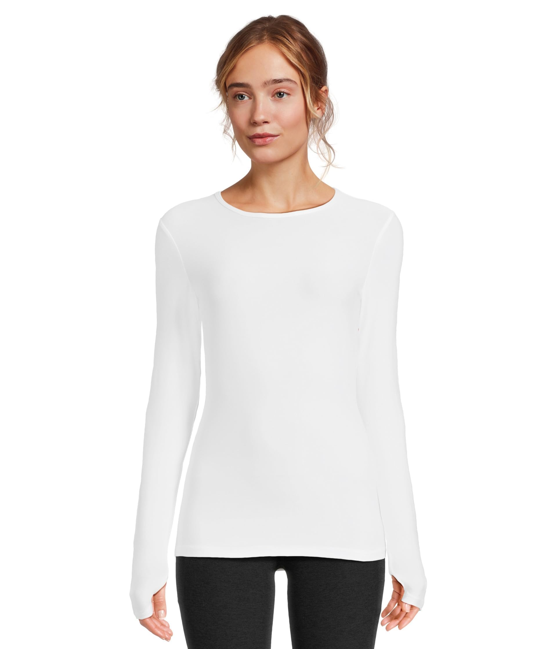 Beyond Yoga Women's Classic Crew Pullover - Soft Stretchy Lounge Sweatshirt for Yoga, Gym & Casual Wear | Comfortable Everyday Pullover for Workouts & Relaxation