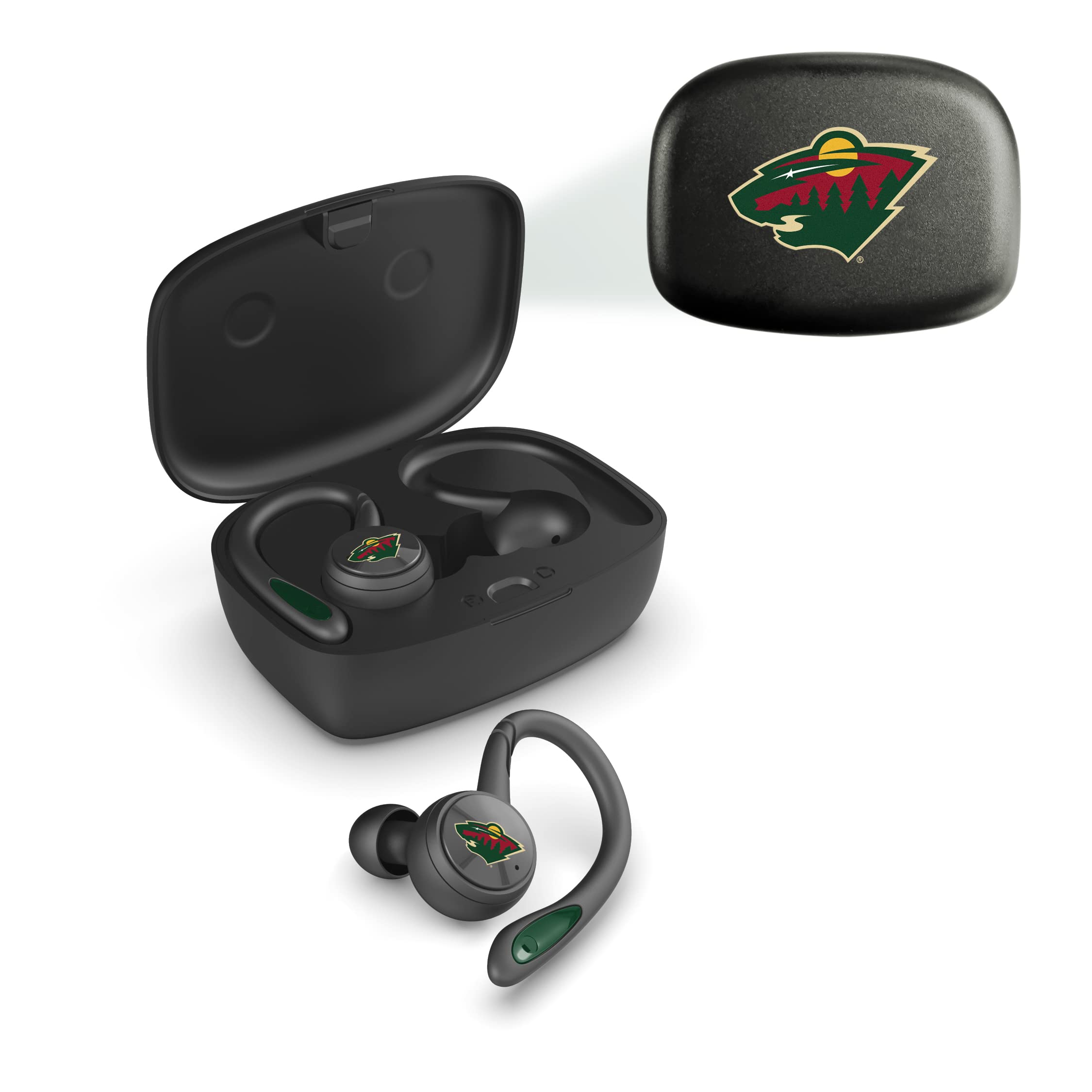 SOAR NHL Sport True Wireless Earbuds V.5 - Bluetooth 5.0 Wireless Earbuds with Noise Cancellation, IPX7 Waterproof for Running, Workout & Sports | Perfect for Hockey Fans & Athletes