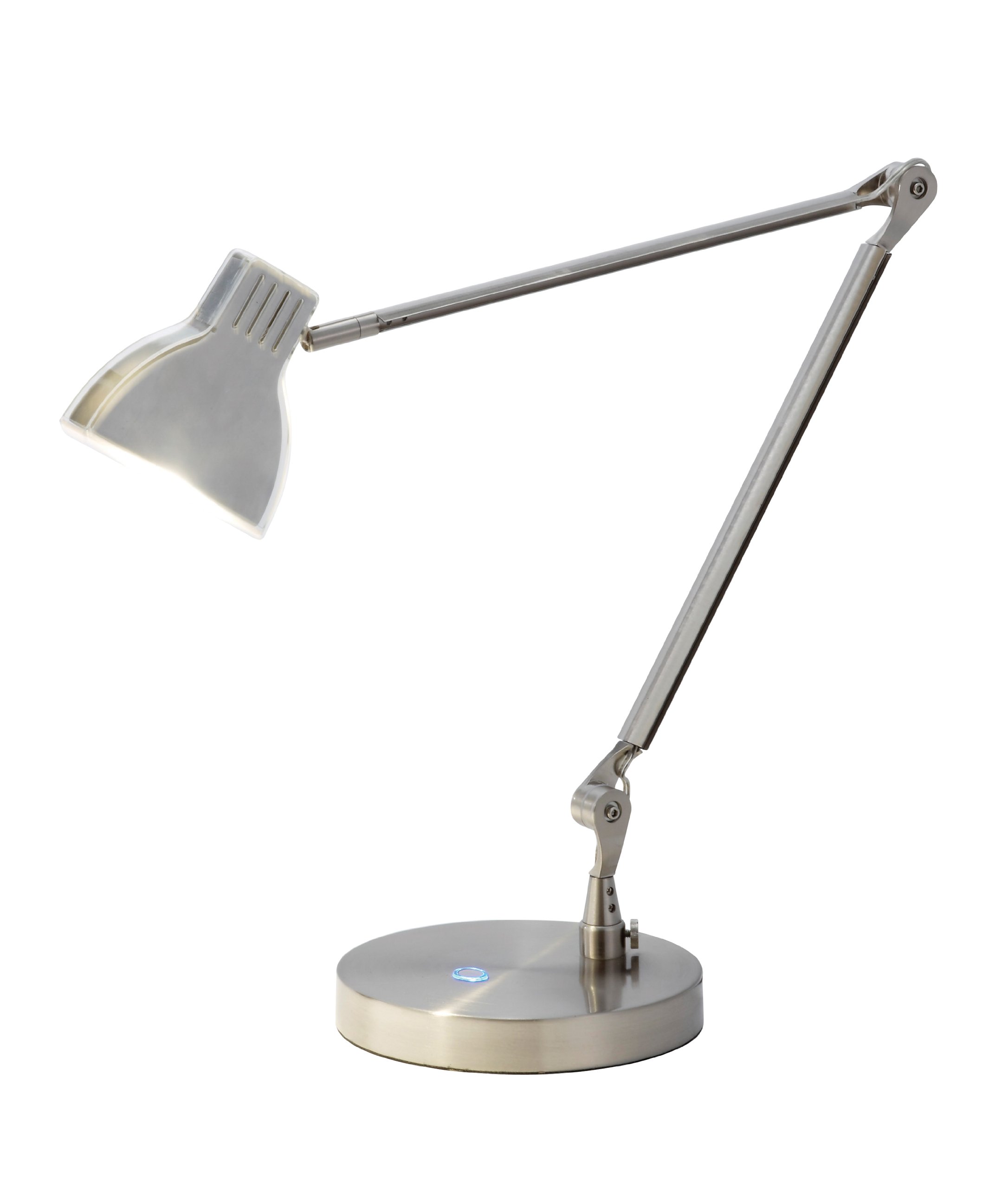 Adesso 3181-22 Silver LED Architect Desk Lamp - Adjustable Modern Task Lighting for Home Office, Study & Workspace