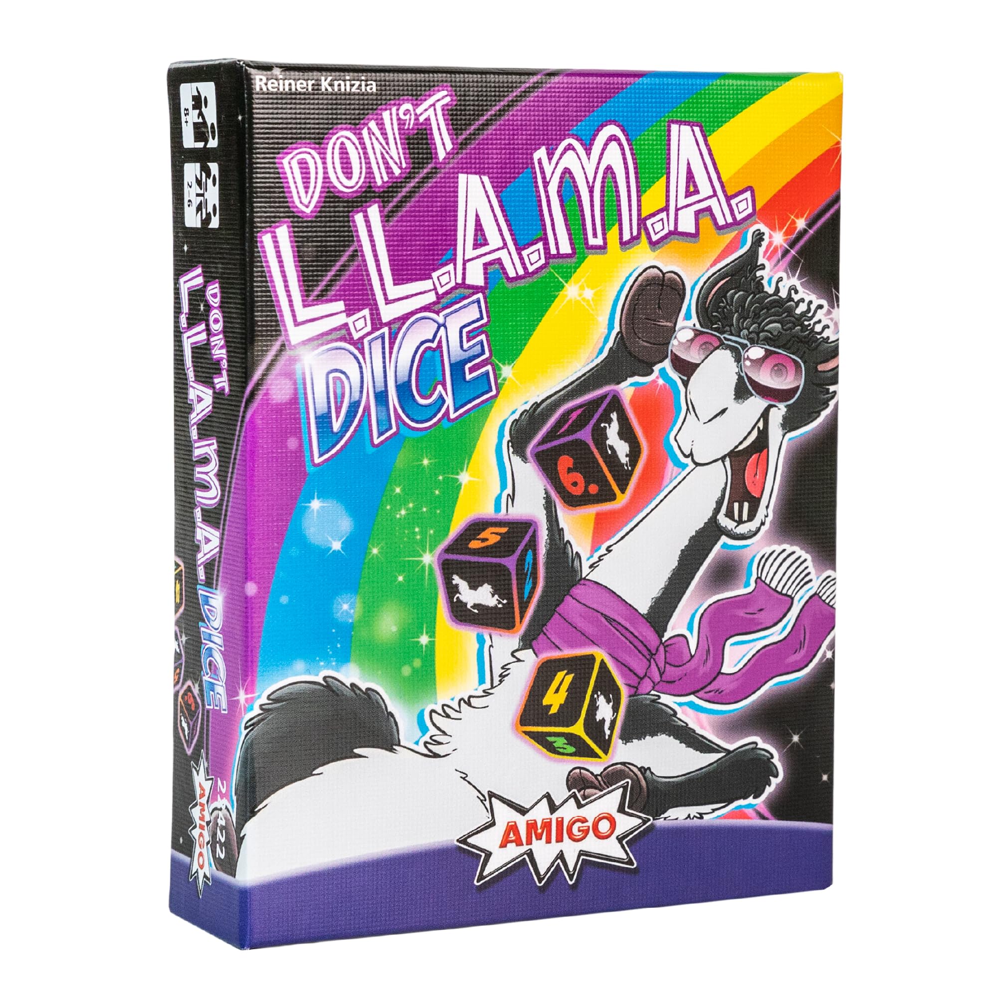 AMIGO Games Don't L.L.A.M.A. Dice Game - Strategic Family Board Game with Llama Theme for Kids & Adults Ages 8+ | 2-6 Players | Fun Party & Travel Game for Family Game Nights