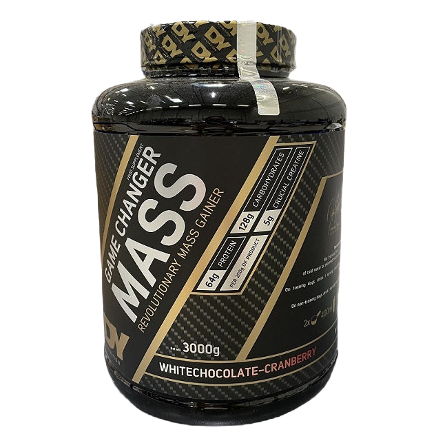 Dorian Yates Game Changer Mass White Chocolate Cranberry Protein Powder 3000g - Muscle Building Weight Gainer for Bodybuilding & Post-Workout Recovery | Perfect for Gym Enthusiasts & Athletes