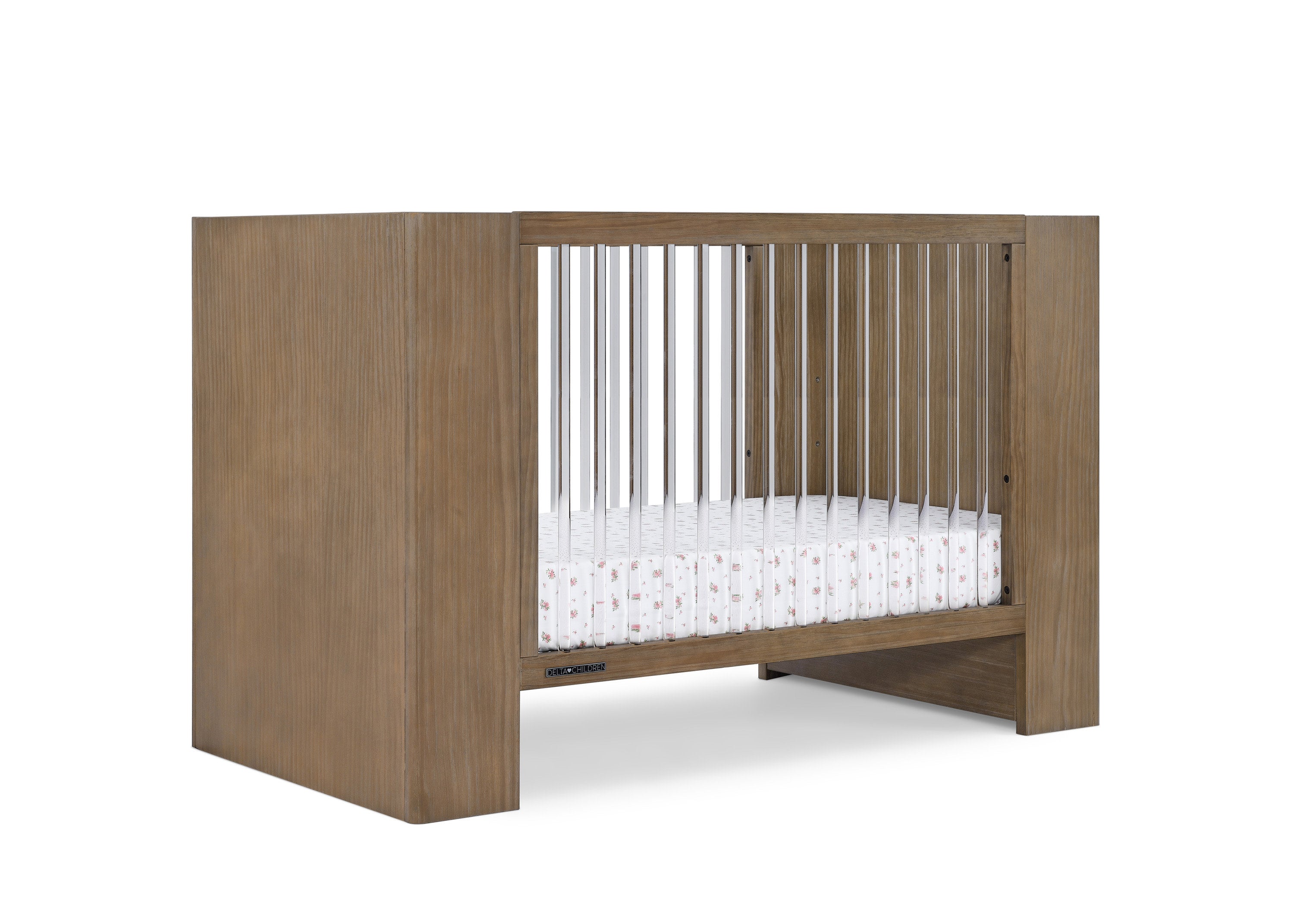Aerin 4-in-1 Convertible Baby Crib - Toddler Bed, Daybed & Full-Size Bed - Safe & Stylish Nursery Furniture for Newborns to Teens - Perfect for Bedrooms, Daycare & Guest Rooms