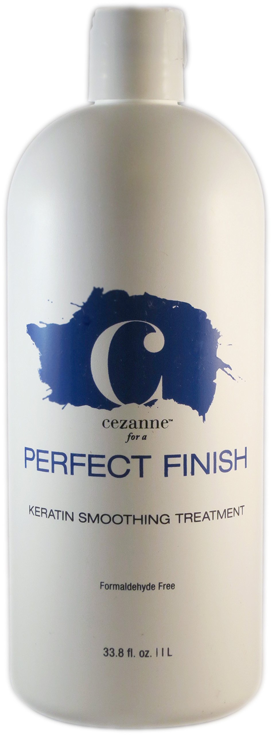 Cezanne Perfect Finish Keratin Smoothing Treatment 32 Oz (946ml) - Formaldehyde Free Keratin Hair Smoothing System - Deep Conditioning Treatment for Frizz Control & Shine - Salon Quality at Home - Perfect for Damaged, Curly or Unmanageable Hair Before Special Occasions
