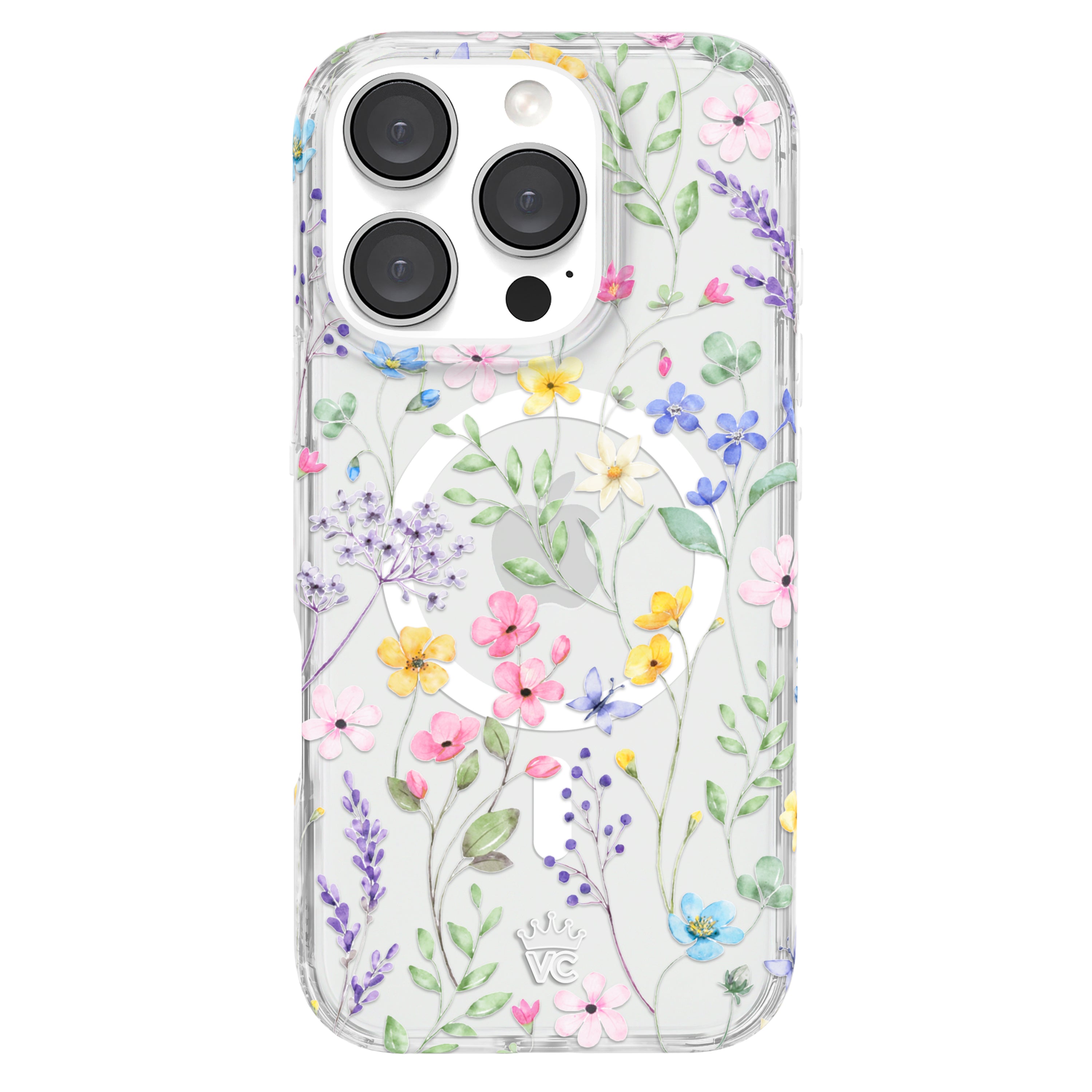Enchanted Floral iPhone Case - Elegant Flower Design Protective Cover for iPhone 12/13/14/15 - Perfect for Everyday Use, Travel & Gift Giving