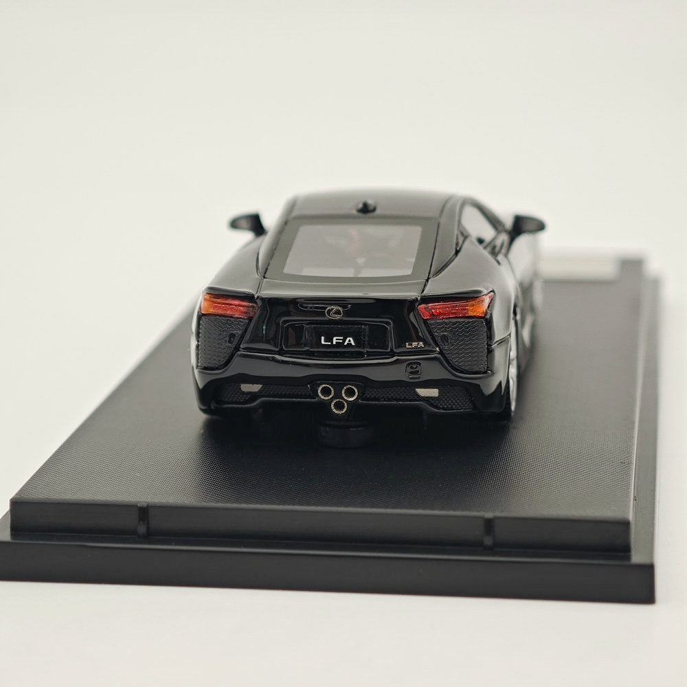 1/64 Scale Stance Hunters Lexus LFA High REV Series Black Resin Diecast Model Car - Limited Edition 199pcs Collectible Toy for Car Enthusiasts & Gift for Adults - Perfect for Display, Collection, and Racing Game Scenes