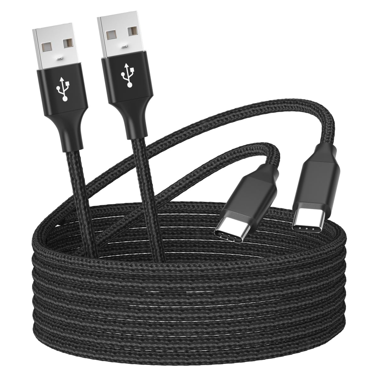 2-Pack 6ft USB C Cable Fast Charging Cord for Amazon Fire Tablets (HD 10 9th/10th/11th Gen, HD 8/8 Plus, 7 Kids Edition) & Kindle E-Readers - Durable Type-C Charger for Home, Office, Travel & Daily Use