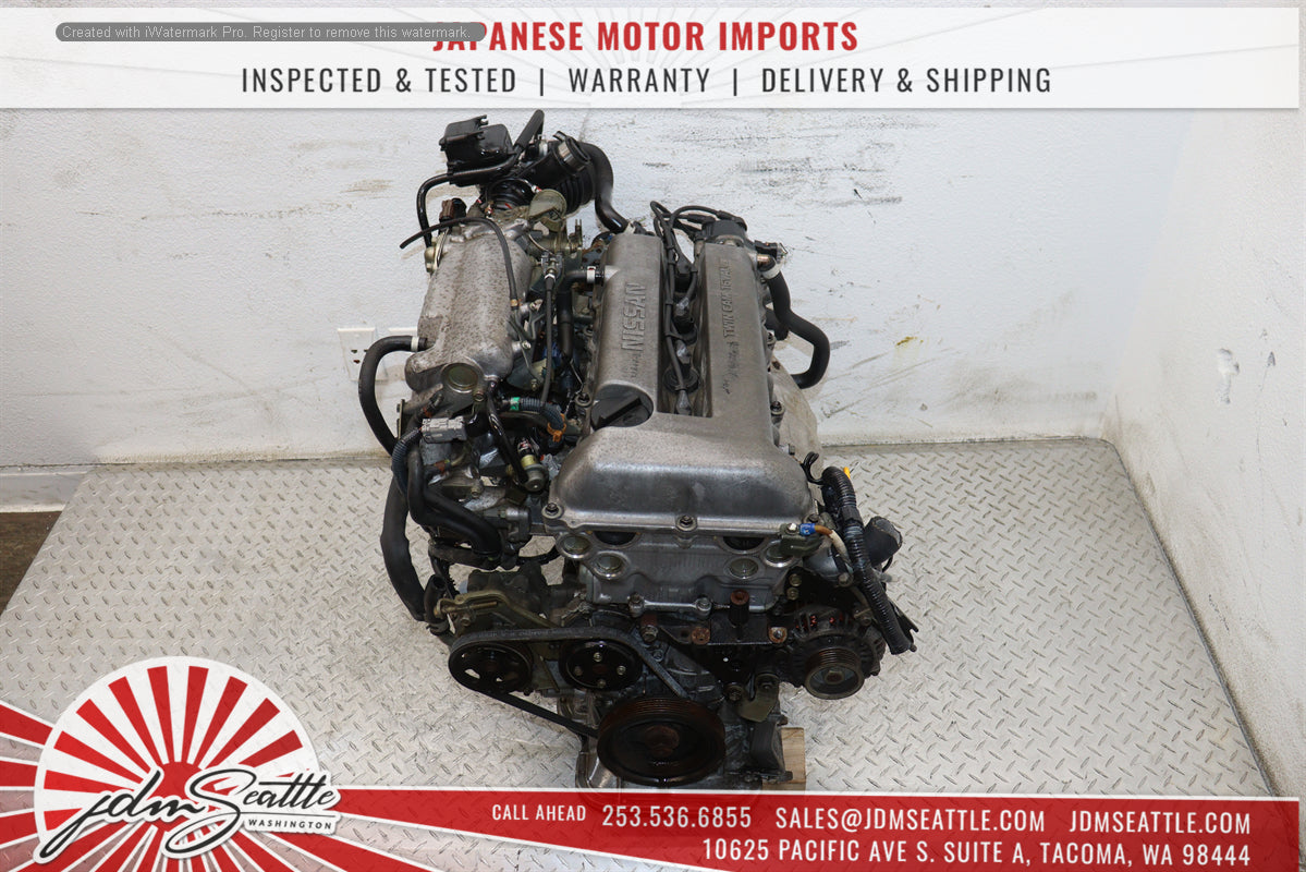 JDM SR20 Nissan Primera Sentra G20 2.0L 4-Cylinder Non-Turbo Engine Silver Top SR20DE - High-Performance Replacement for Nissan Models, Perfect for Engine Swaps & Restorations