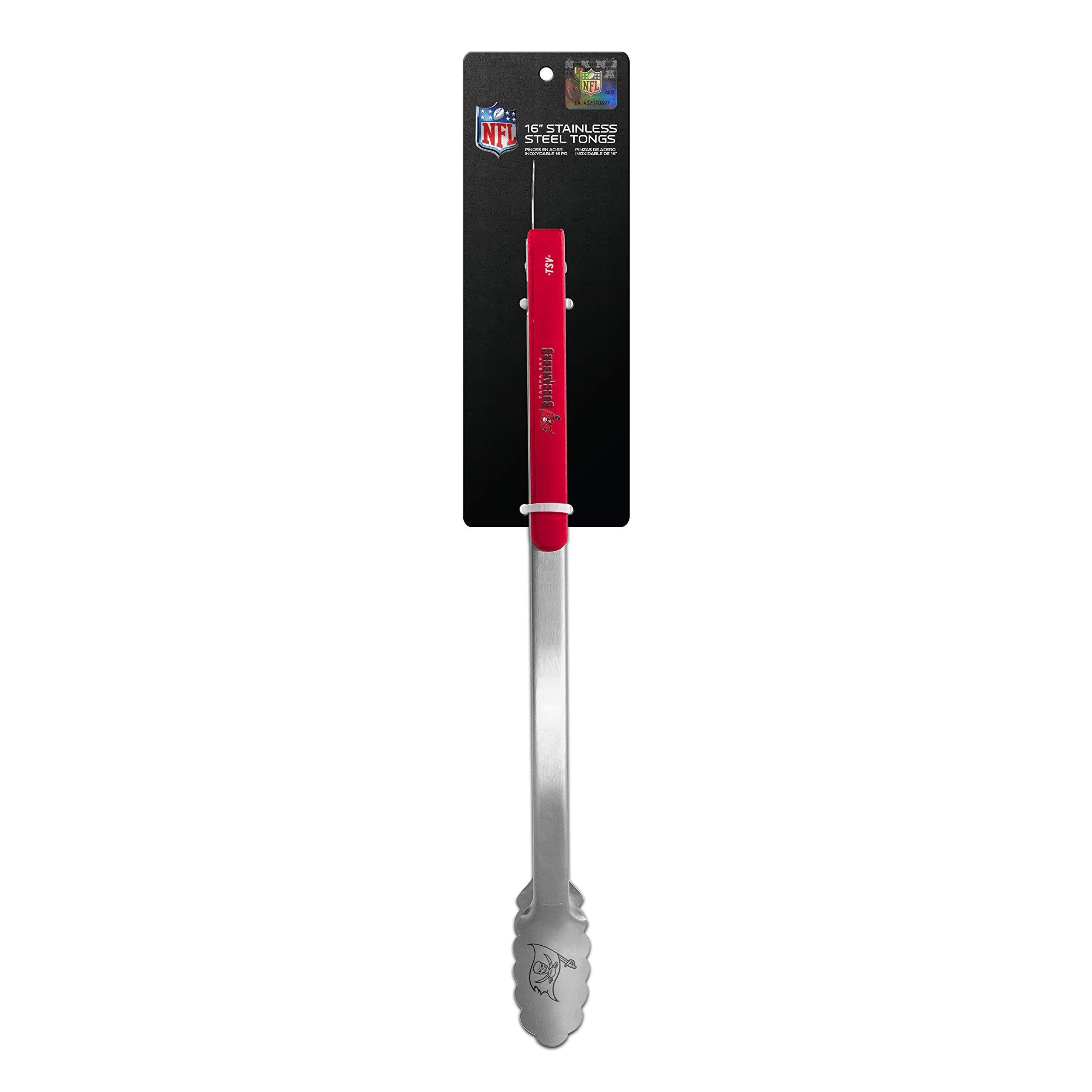 NFL Team Logo Unisex BBQ & Kitchen Tongs - Heavy Duty Grilling Utensils for Outdoor Cooking, Tailgating & Game Day Parties