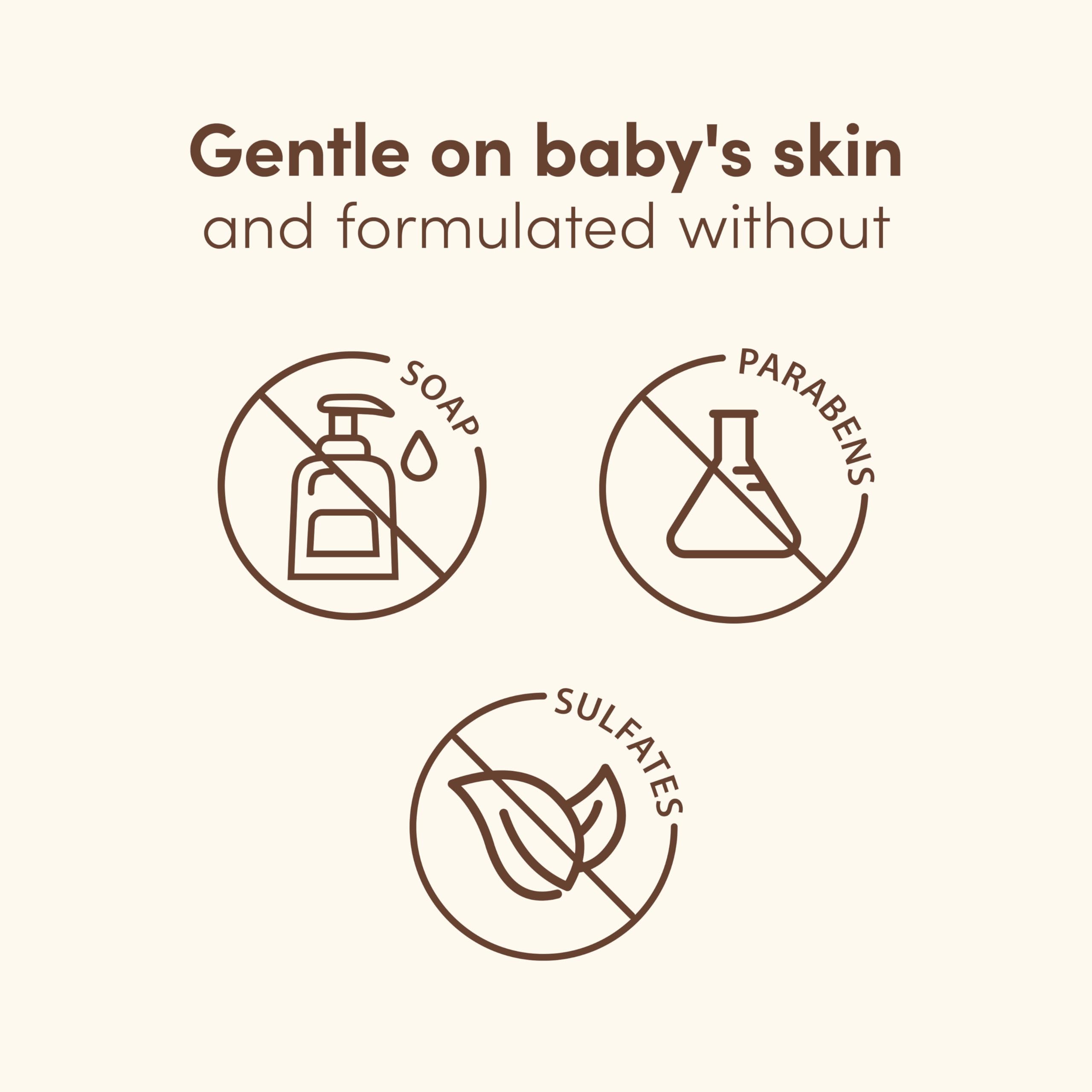 Aveeno Baby Nighttime Calming Comfort Bath, Body & Hair Wash with Lavender & Vanilla - Tear-Free, Soap-Free, Natural Oat Extract - 18 Fl Oz for Relaxing Bedtime Routine & Gentle Baby Skin Care