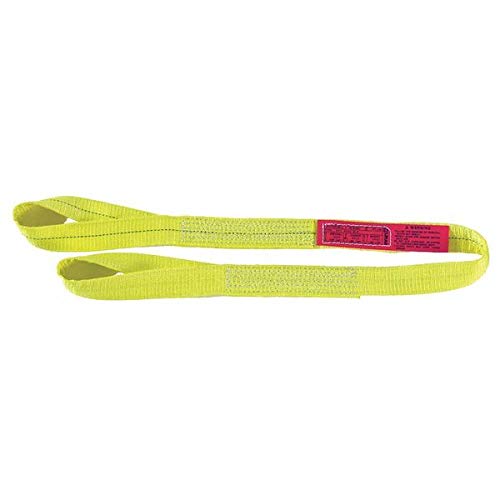 High Strength Type 4 Polyester Web Sling 4 Inch Width 20 Feet Long - Perfect for Lifting, Rigging & Construction Applications