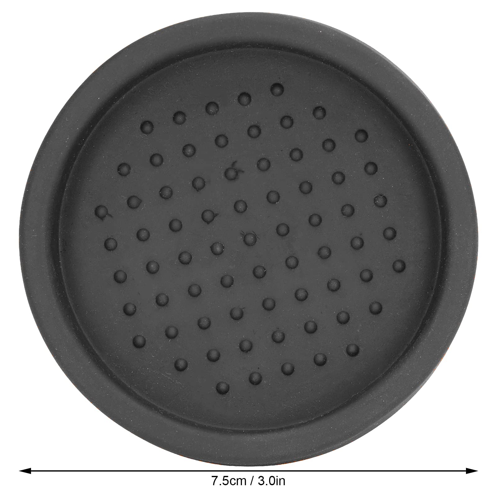 Premium Silicone Espresso Tamper Mat - Non-Slip Round Coffee Tamping Pad for Barista & Home Use, Durable Coffee Accessory for Espresso Machines (Black) | Perfect for Home Coffee Shops & Professional Baristas