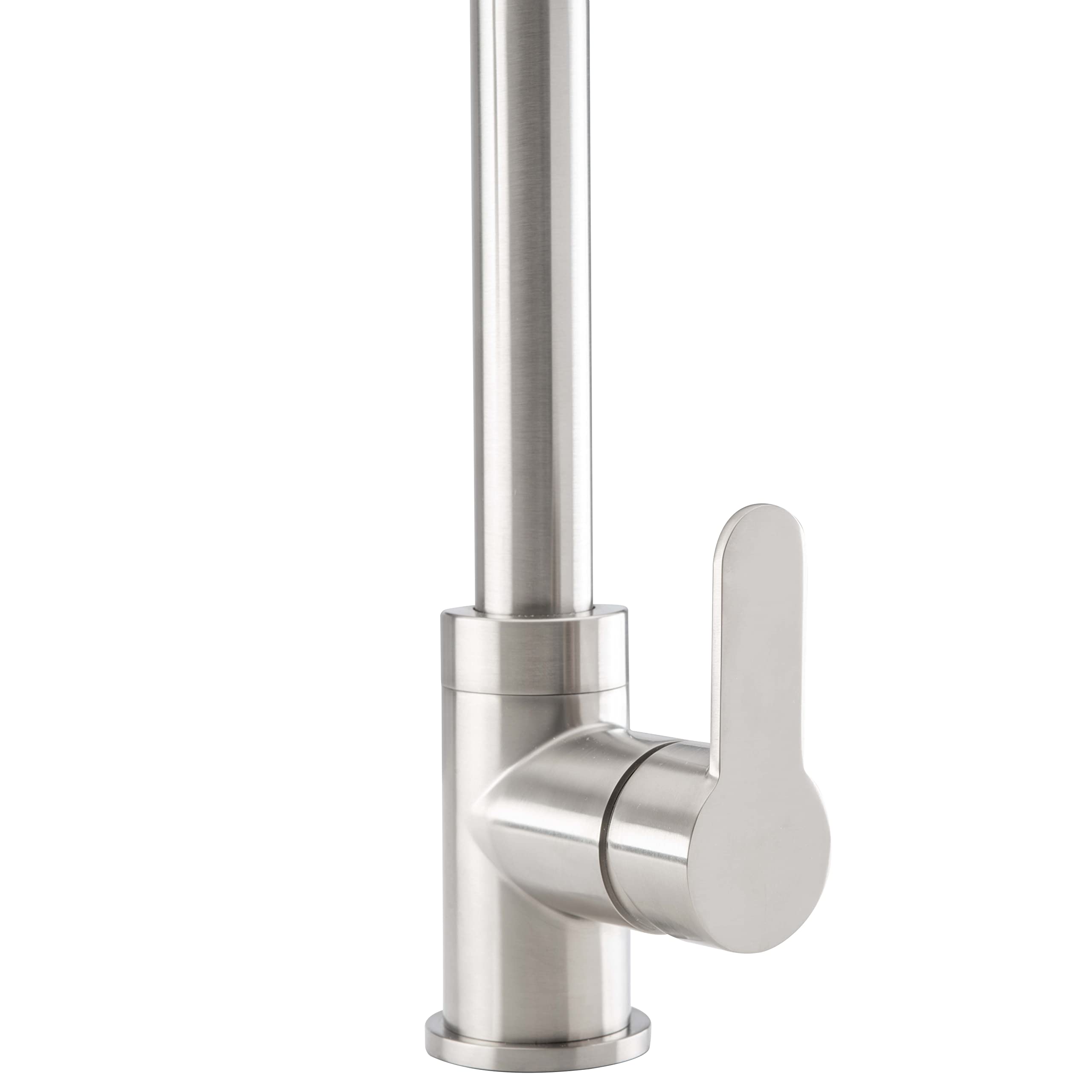 Ancona AN-4376 Rivella Pull-Down Single Handle Dual Spray Kitchen Faucet in Brushed Nickel - Perfect for Modern Kitchens & Easy Dishwashing