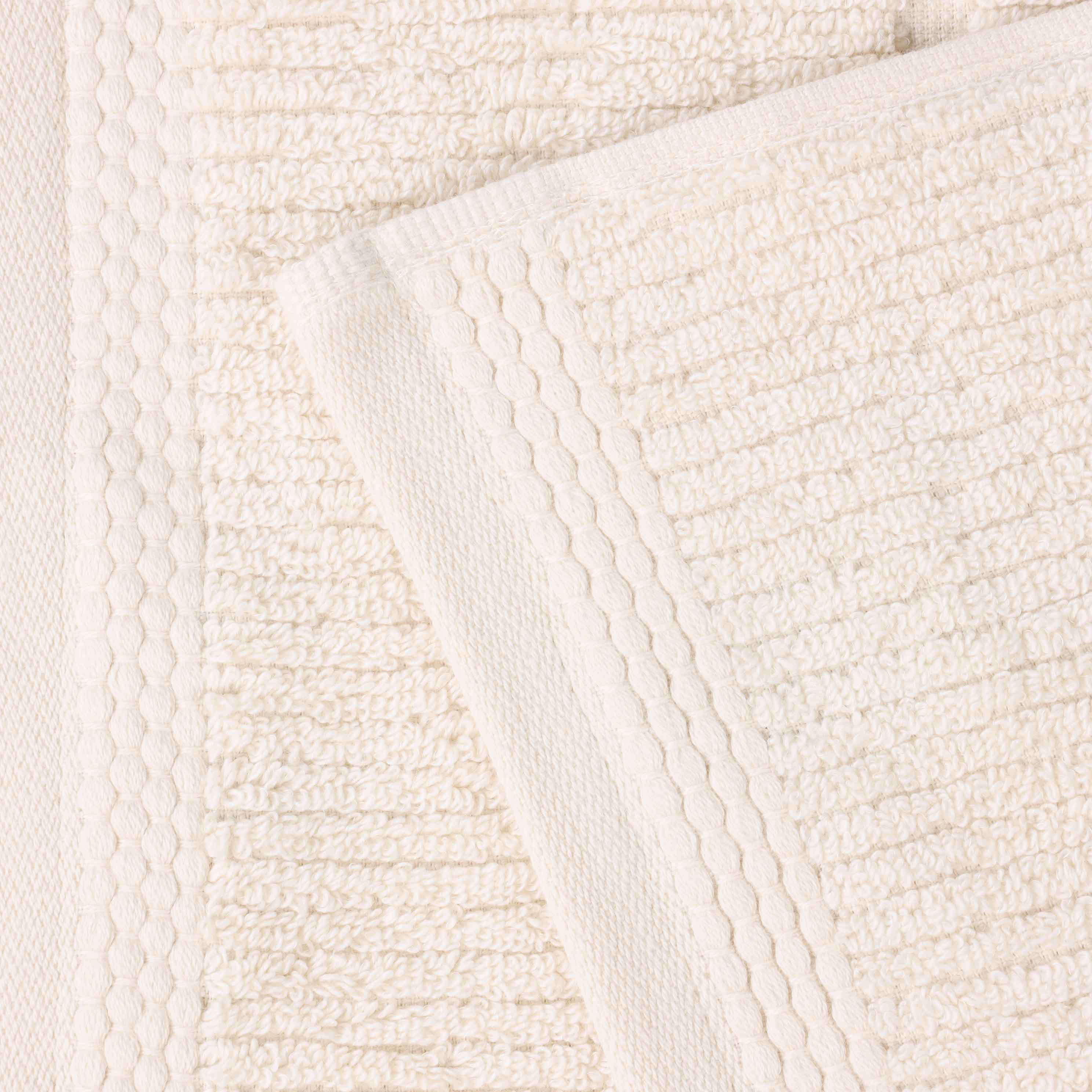 Milo Smart Twist Cotton Solid Ribbed Design Bath Sheets, Set of 2 - Ultra Soft & Absorbent Luxury Towels for Spa, Bathroom & Beach Use