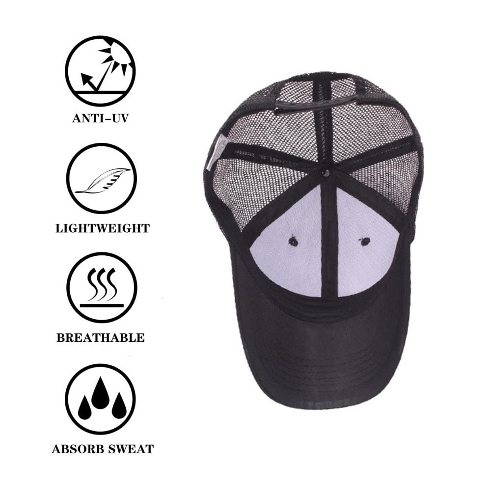 VOASTEK Men's Running Baseball Cap - Lightweight Breathable Sports Hat for Jogging, Tennis, Golf & Outdoor Workouts - Perfect for Active Lifestyles & Sun Protection
